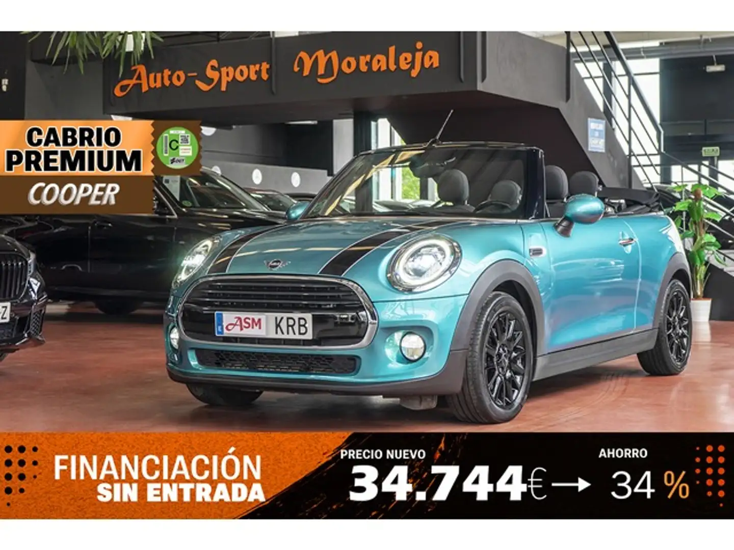 MINI Cooper Cabrio Bleu - 1