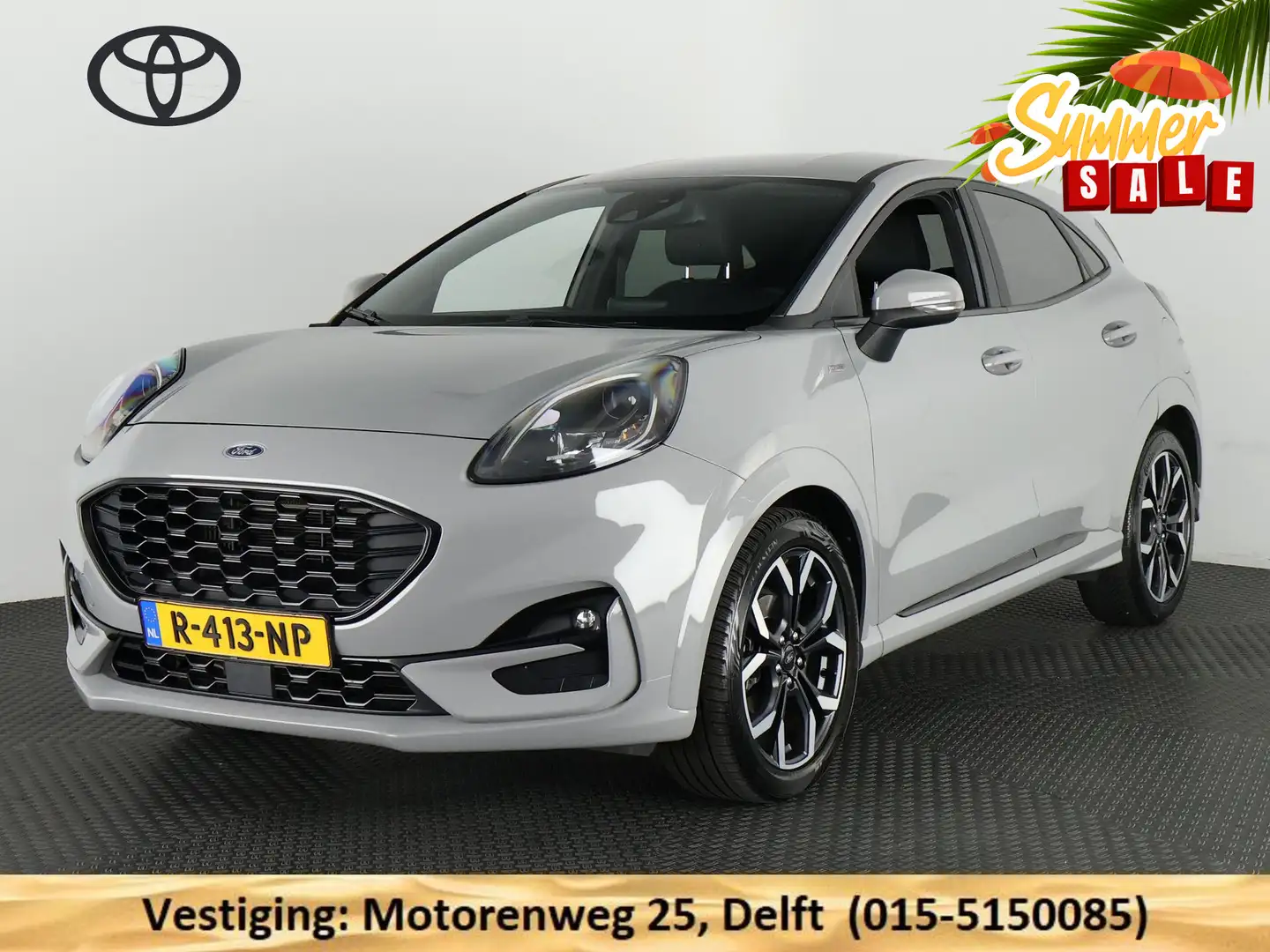 Ford Puma 1.0 ECOBOOST HYBRID ST-LINE X TOT 2 JAAR GARANTIE Grijs - 1