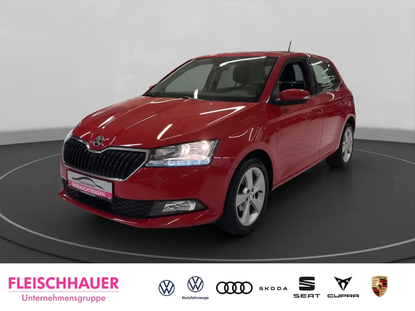 Skoda Fabia Cool Plus PDC+SHZ+Klima+DAB+LM 16''+Telefon+sound Rot - 1