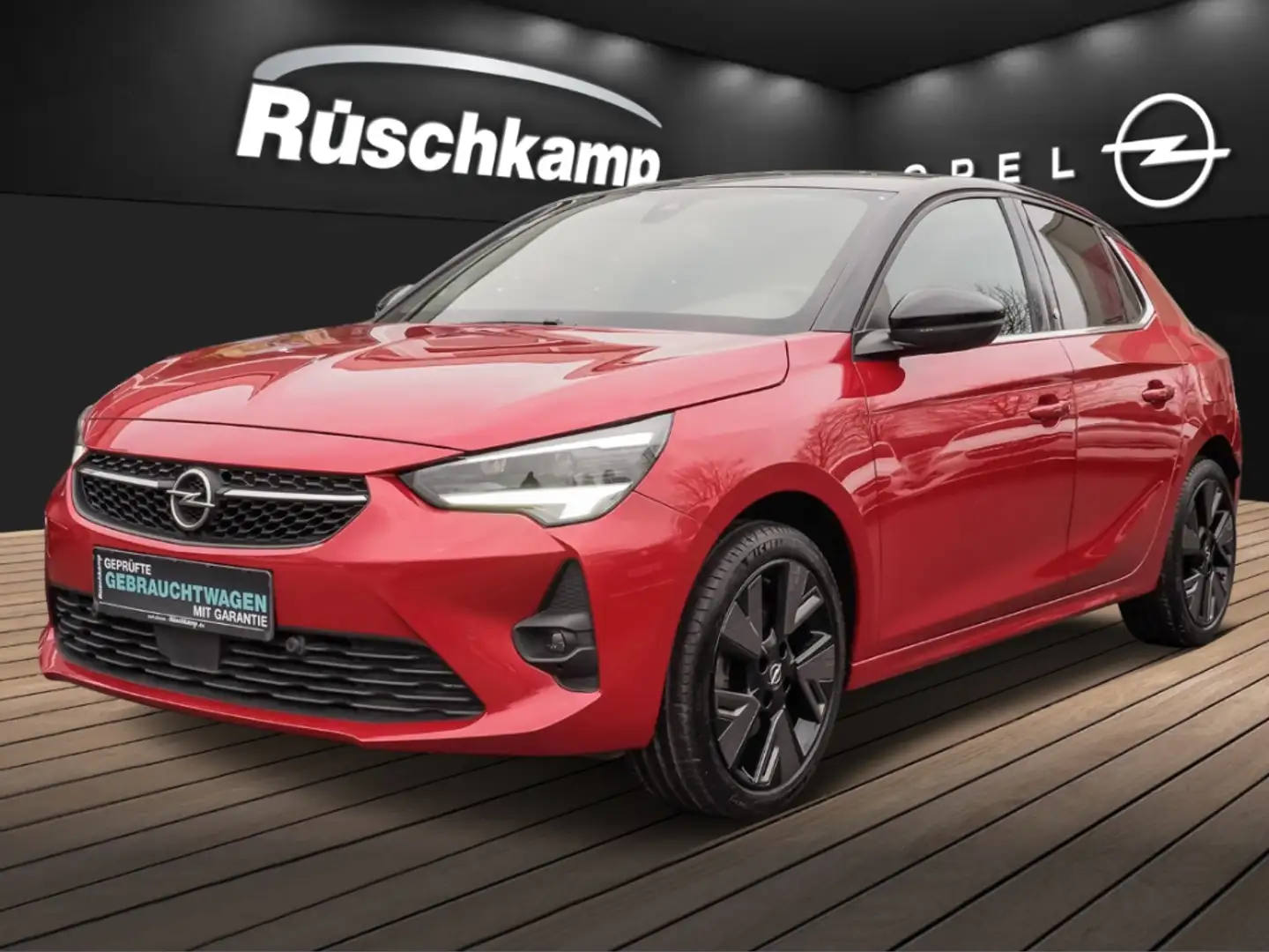 Opel Corsa-e F Ultimate Alcantara Matrix LED 3-Phasen PDCv+h Rot - 1