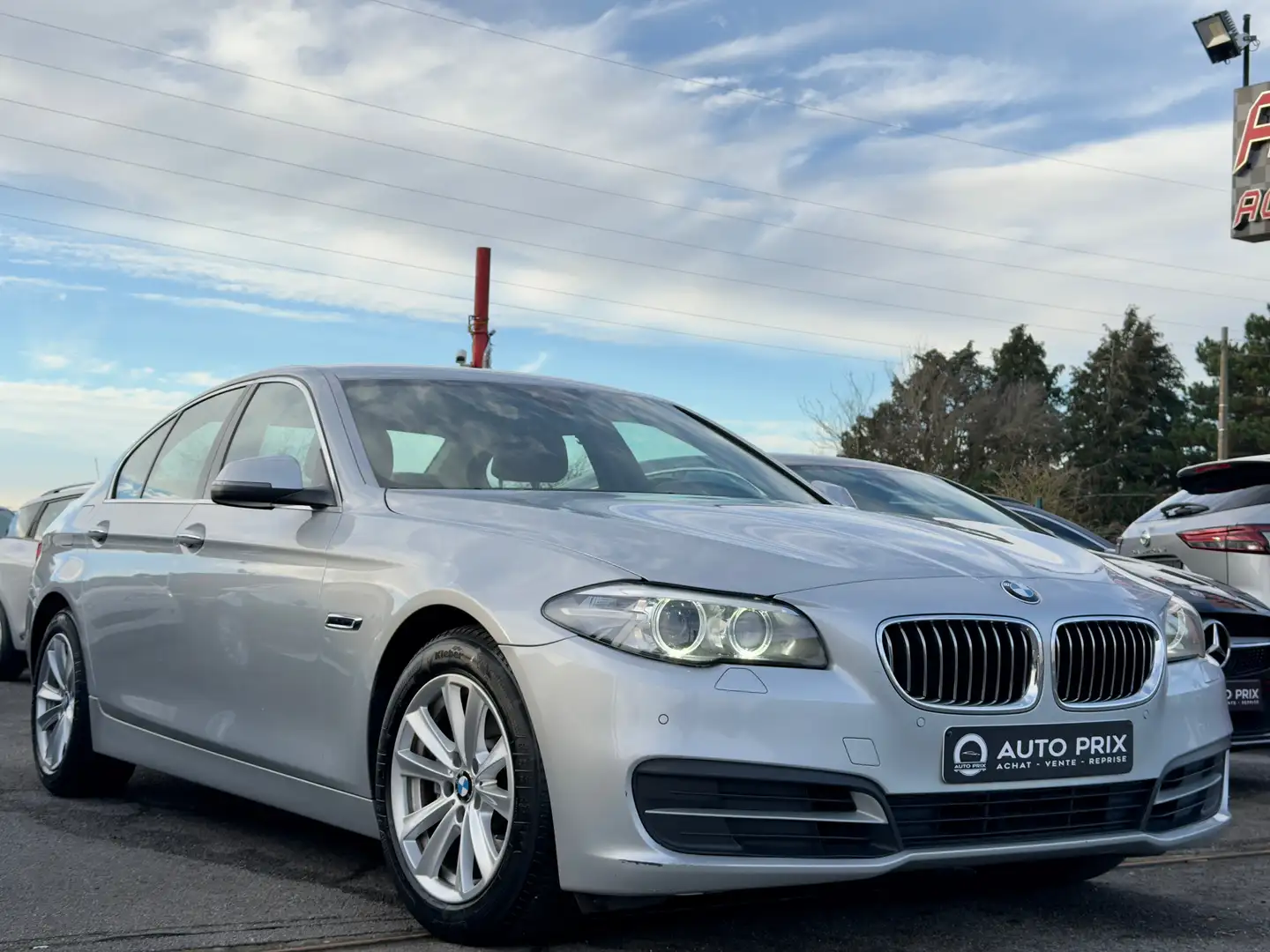 BMW 518 dA Navi Xénon Cuir Cruise Face Lift 1Er Main Gris - 2