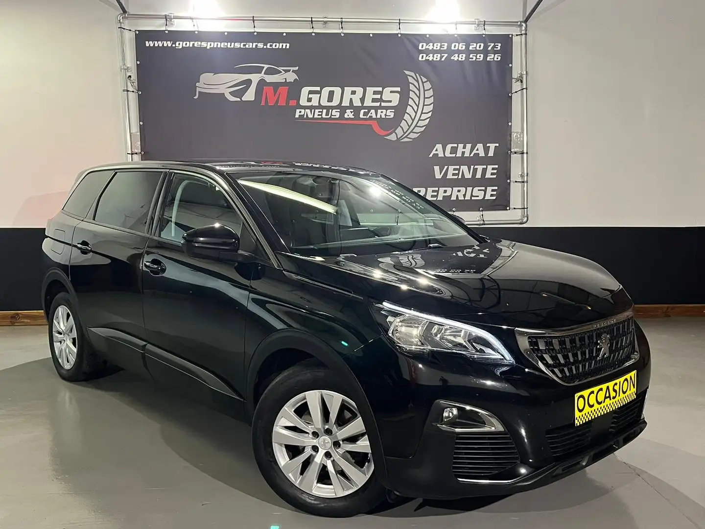 Peugeot 5008 5008 1.5 BlueHDi Allure Pack 7 place Garantie 12M Zwart - 1