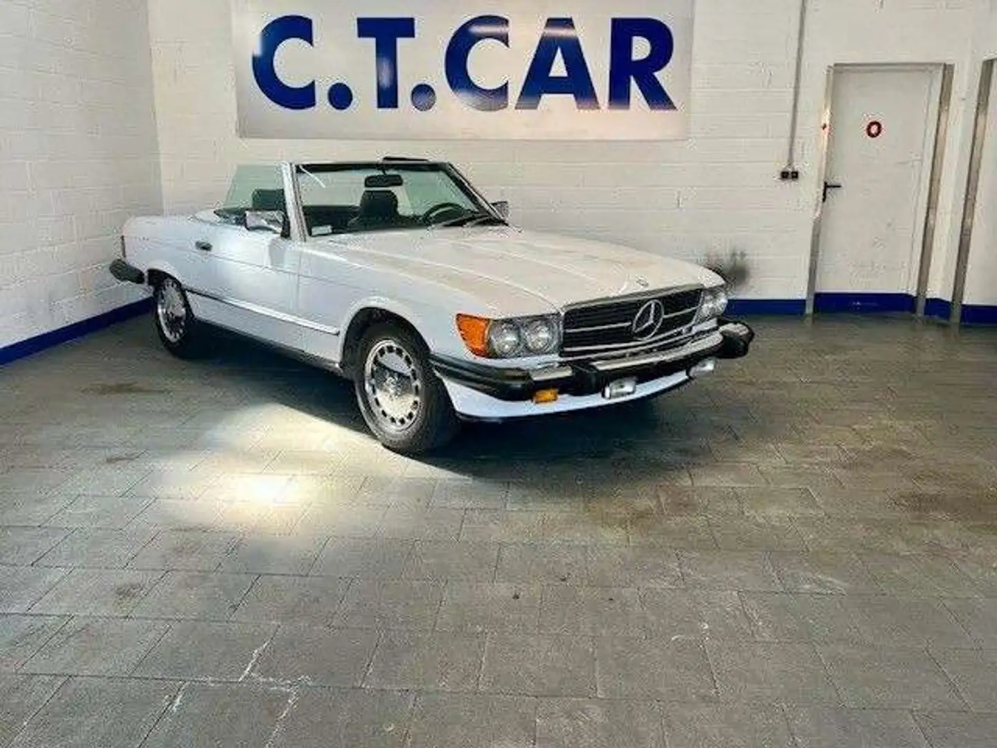 Mercedes-Benz SL 560 R107- top Zustand - 2 HAND Blanc - 1