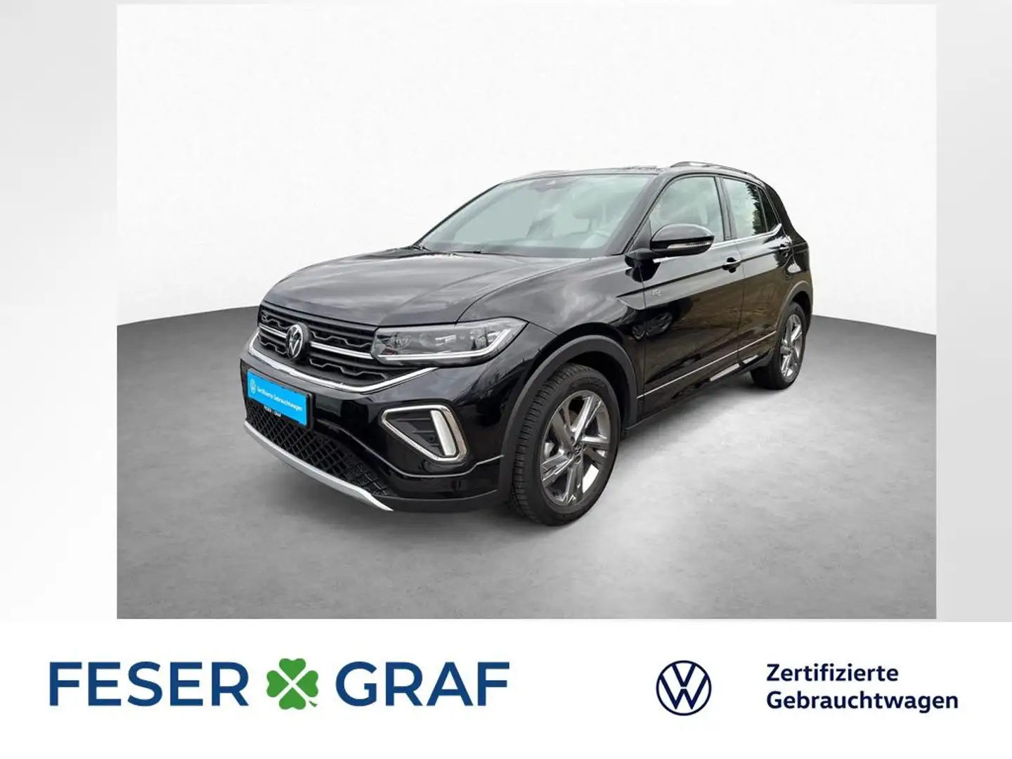 Volkswagen T-Cross 1.0 TSI DSG R-LINE NAVI KAMERA SHZ LED Schwarz - 1