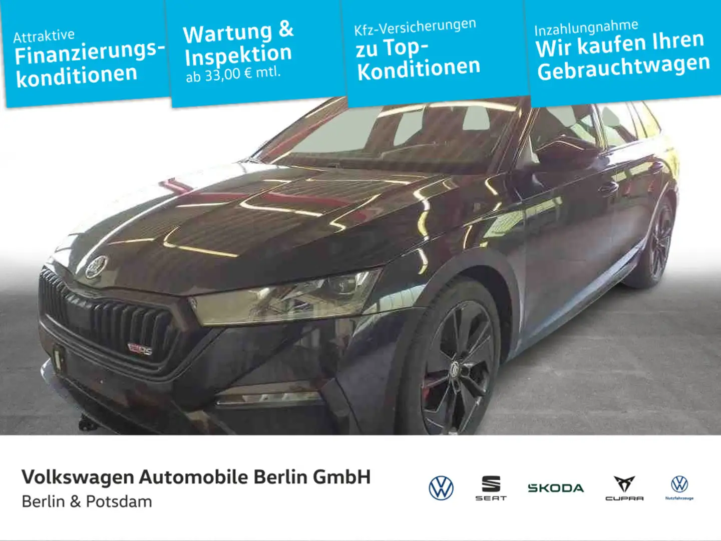 Skoda Octavia Combi RS 2.0TDI DSG 4x4 NAVI MATRIX-LED Schwarz - 1