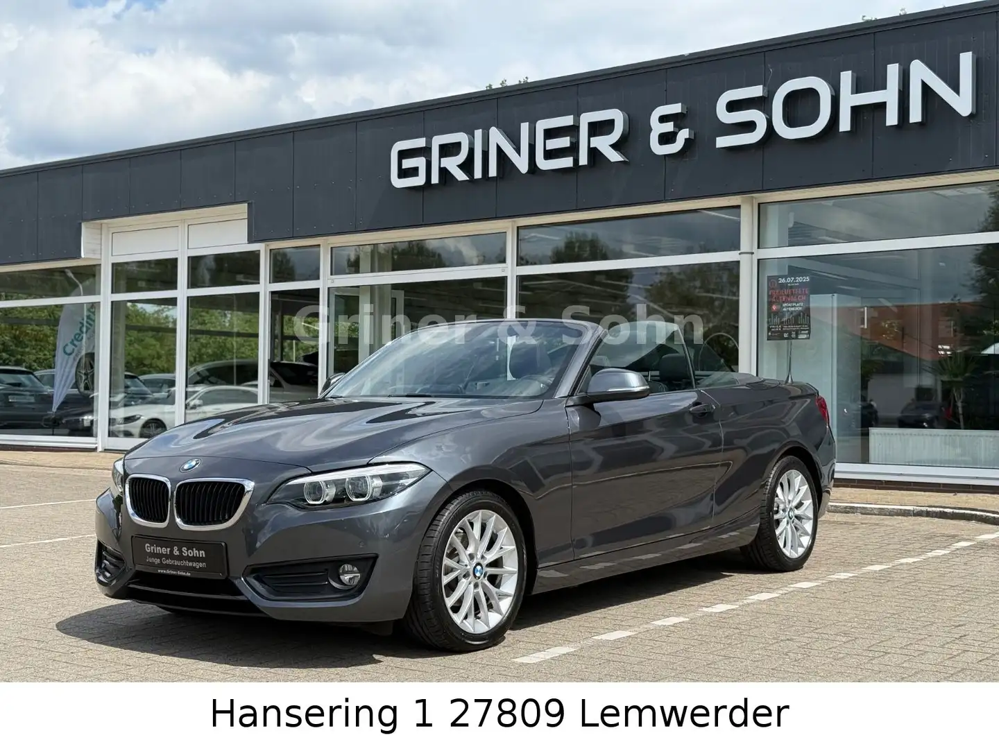 BMW 218 i Cabrio Advantage,M Interieur,Shz.3,49% Gris - 1