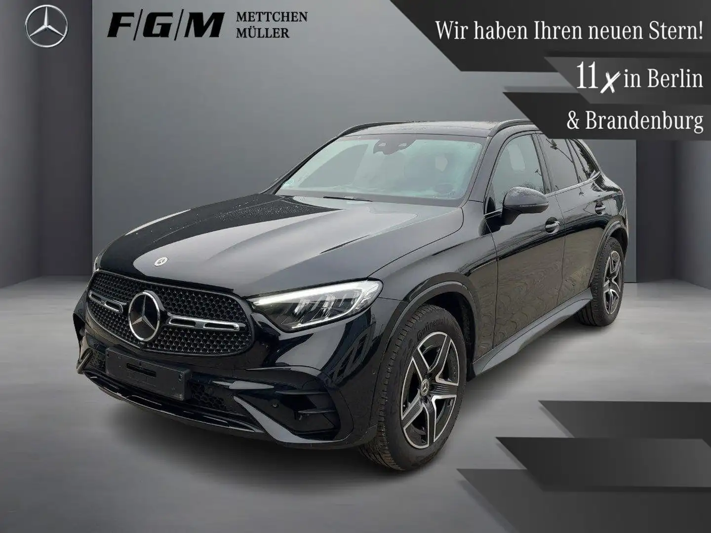 Mercedes-Benz GLC 300 d 4M AMG Line Burm|S-Dach|AHK|Pano Schwarz - 1