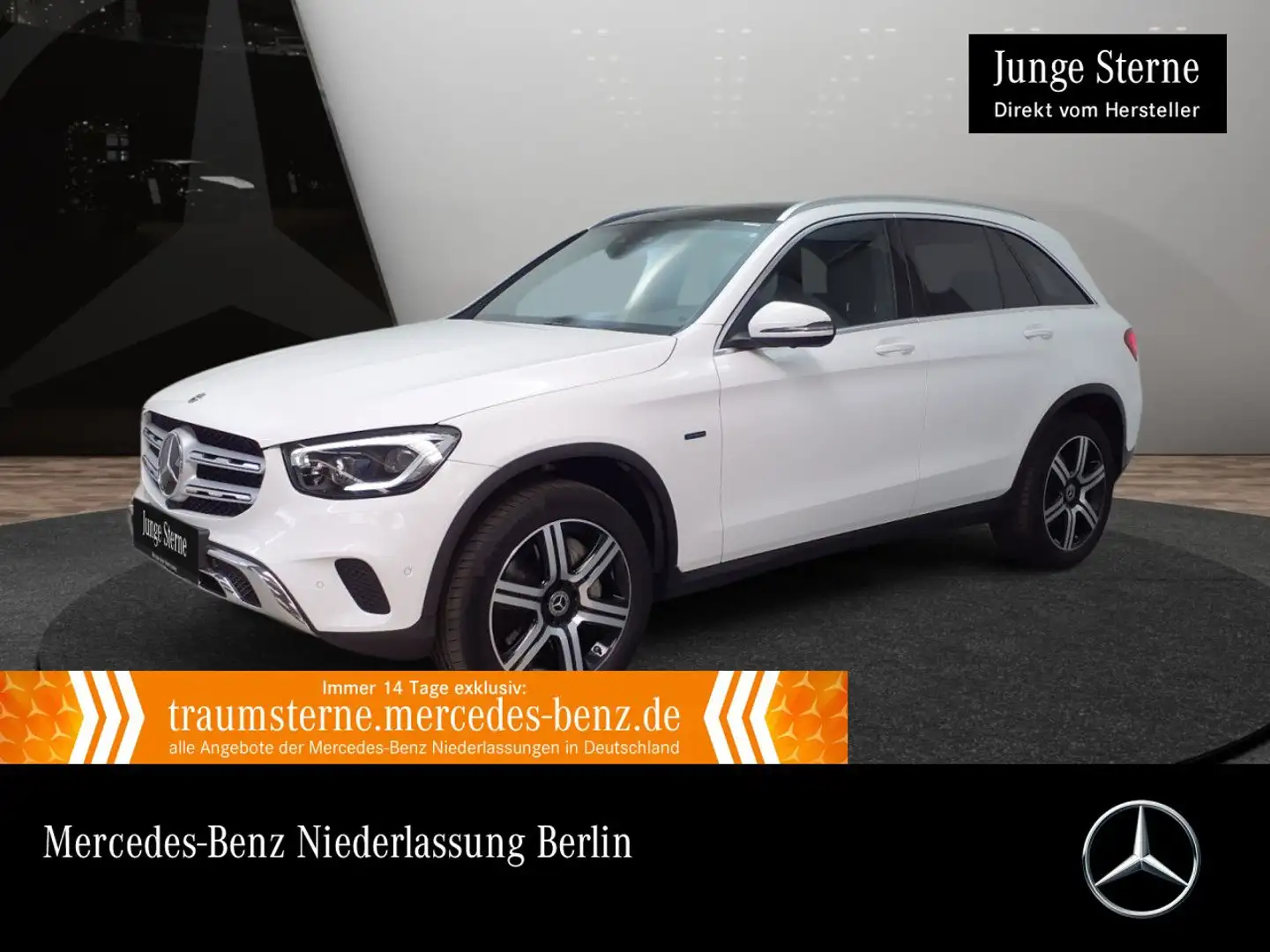 Mercedes-Benz GLC 300 e 4M PANO+360+AHK+MULTIBEAM+FAHRASS+9G Blanc - 1