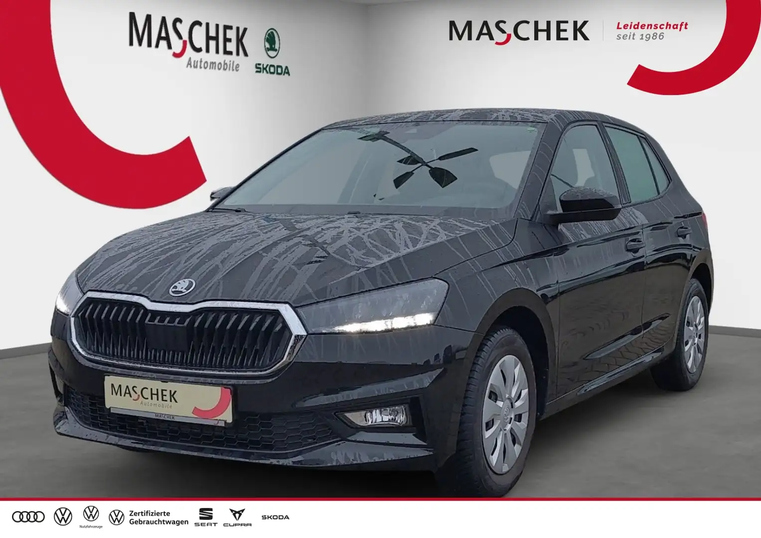 Skoda Fabia Essence 1.0 TSI PDC LED Klima LED PDC Schwarz - 1