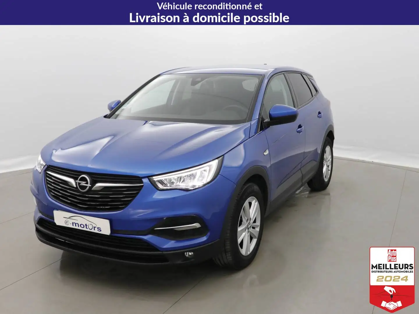 Opel Grandland X 1.2 Turbo 130 BVA8 Edition +GPS +PDC AR/AV Bleu - 1