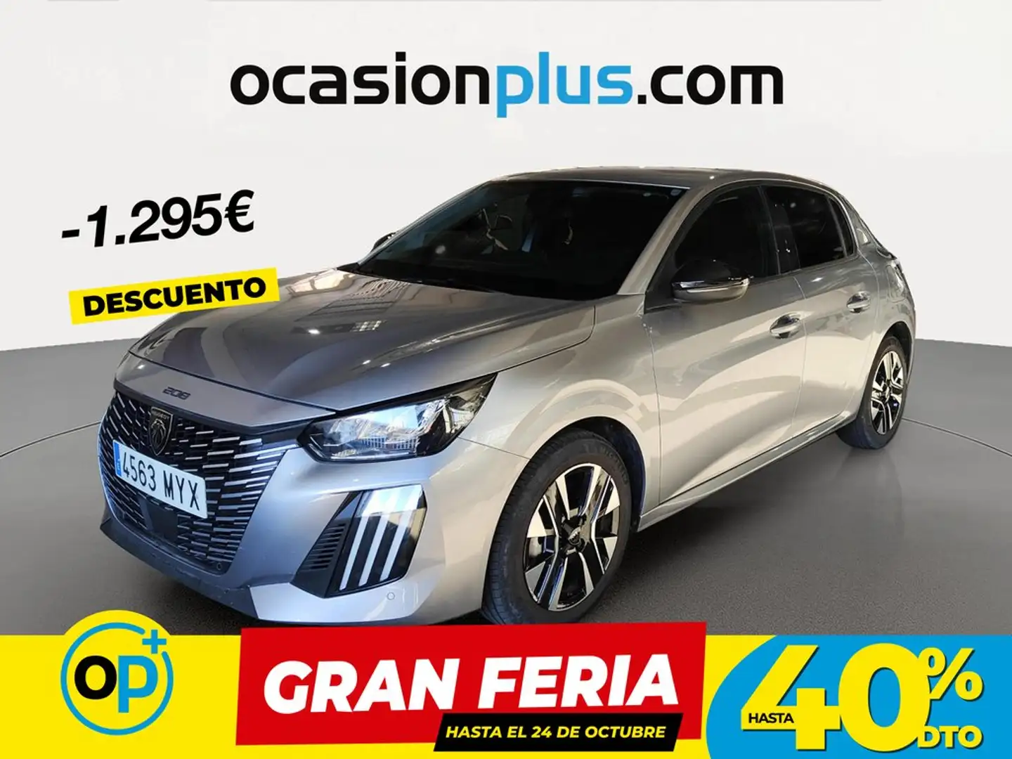 Peugeot 208 1.2 Puretech S&S Allure 100 Gris - 1