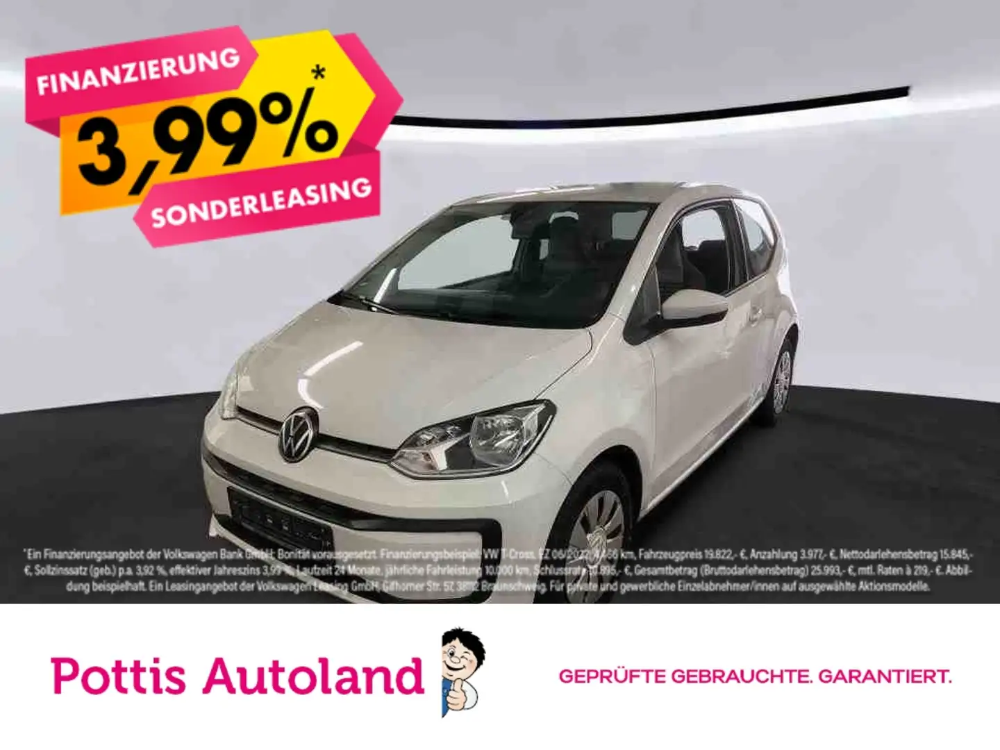 Volkswagen up! 1.0 MPI MOVE UP! KLIMA LED Wit - 1