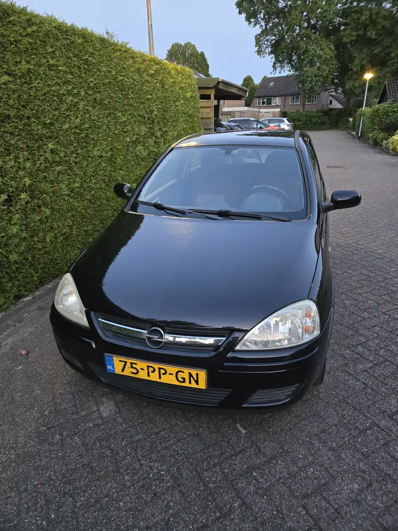 Opel Corsa 1.2-16V Maxx Zwart - 1
