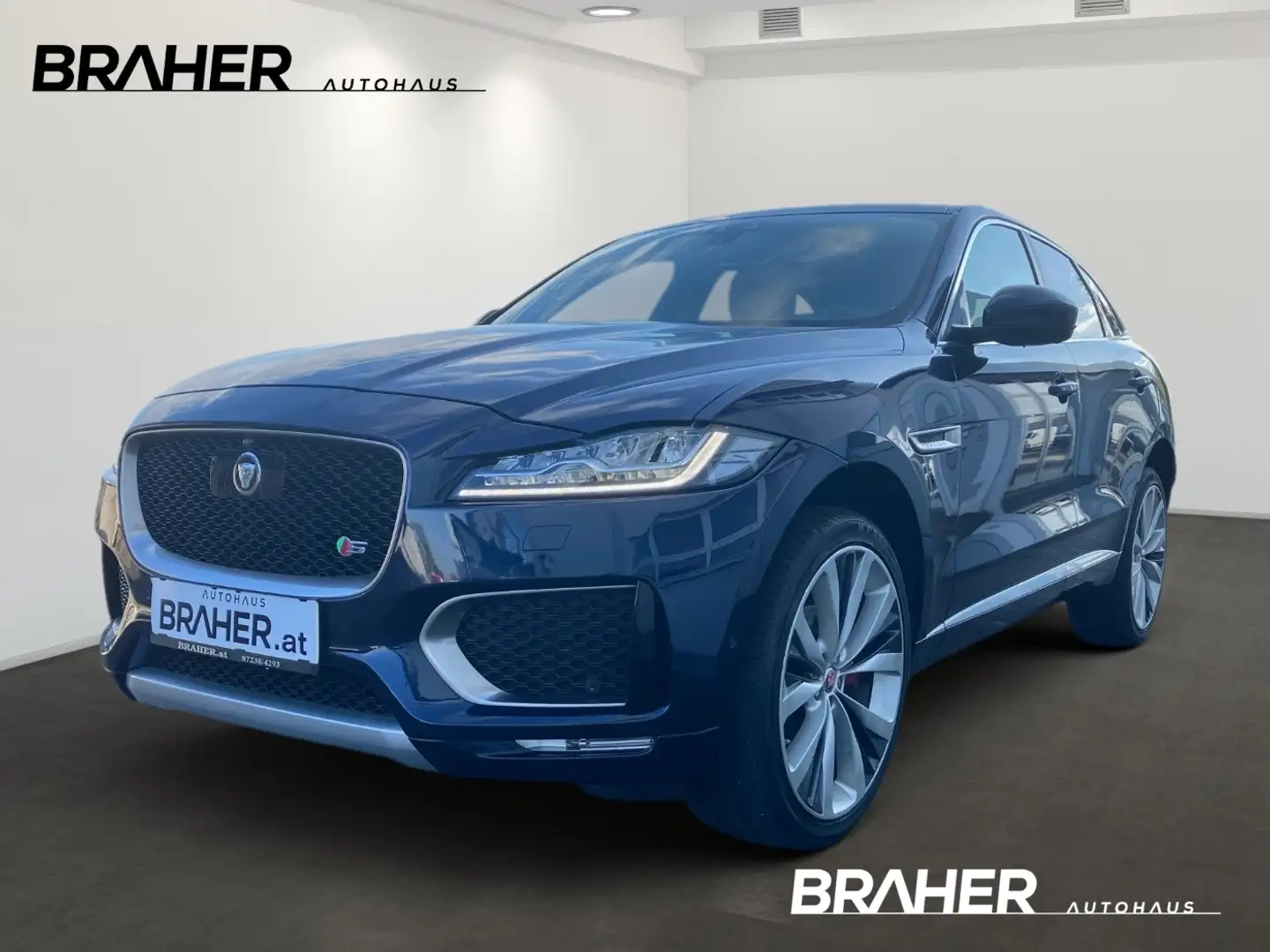 Jaguar F-Pace 30d AWD S Ambi CarPlay DAB Leder AUT Синій - 1