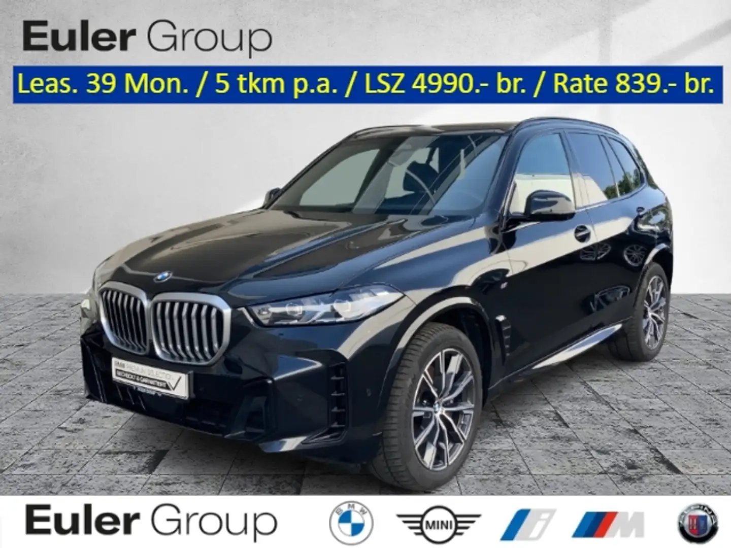 BMW X5 xD 30d M-Sport HUD Pano AHK  St.Hzg. ACC H/K So-Ro Schwarz - 1