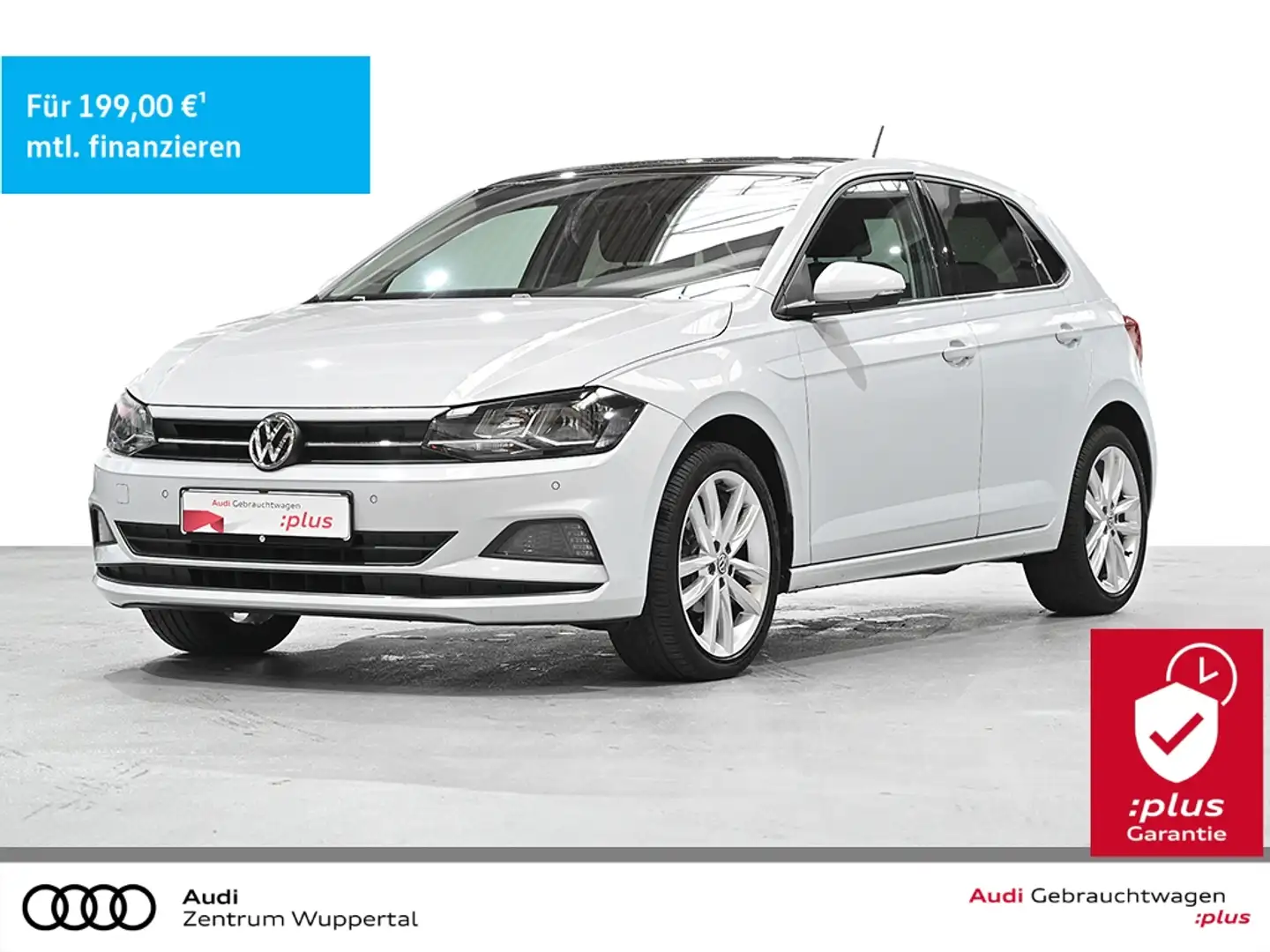Volkswagen Polo VI 1.0 TSI Comfortline PANO PDC VO&HI LED SHZ Weiß - 1