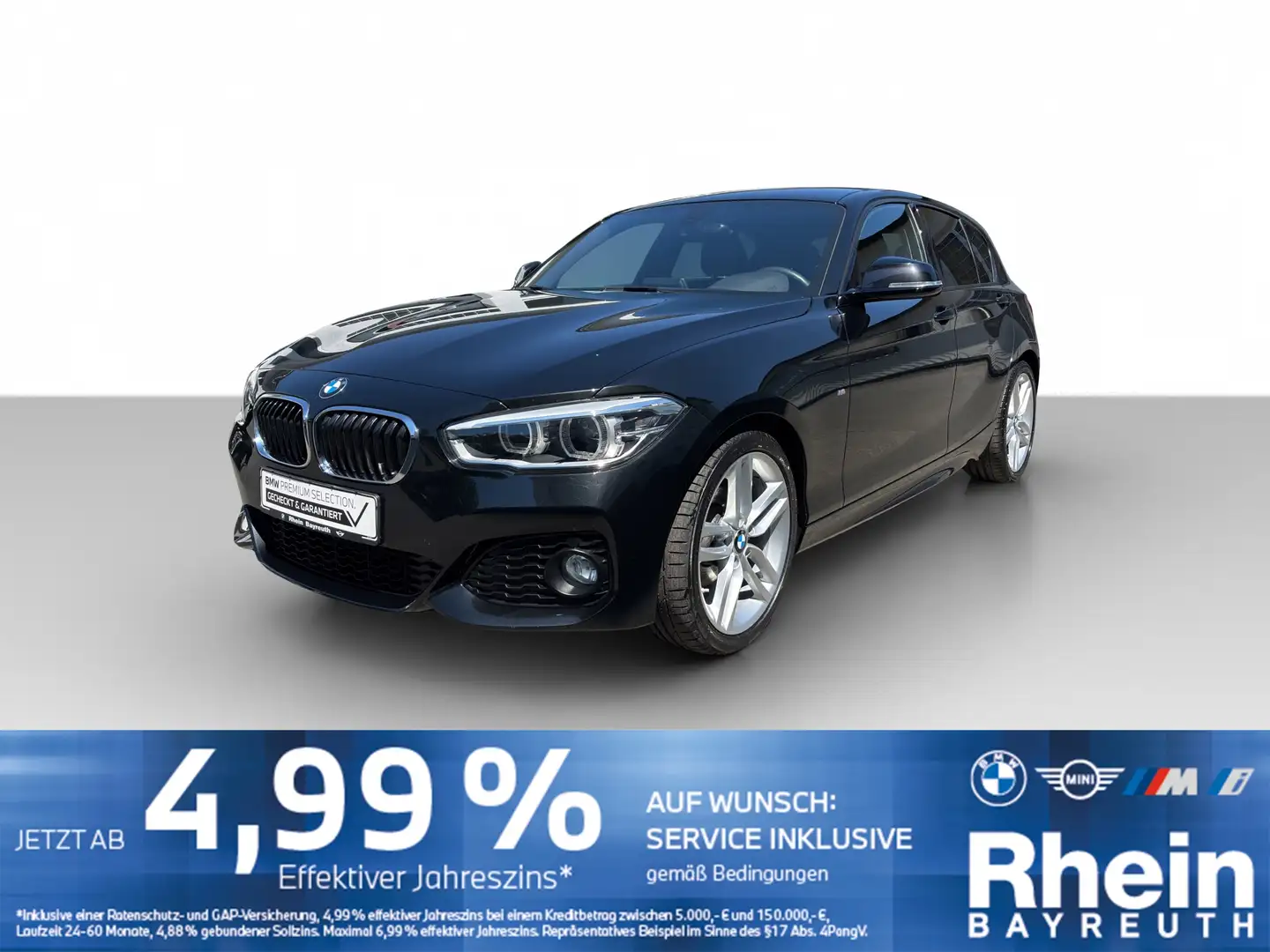 BMW 118 i 5-trg M Sport Navi Business LED Shz Fsp Navi Bus Noir - 1