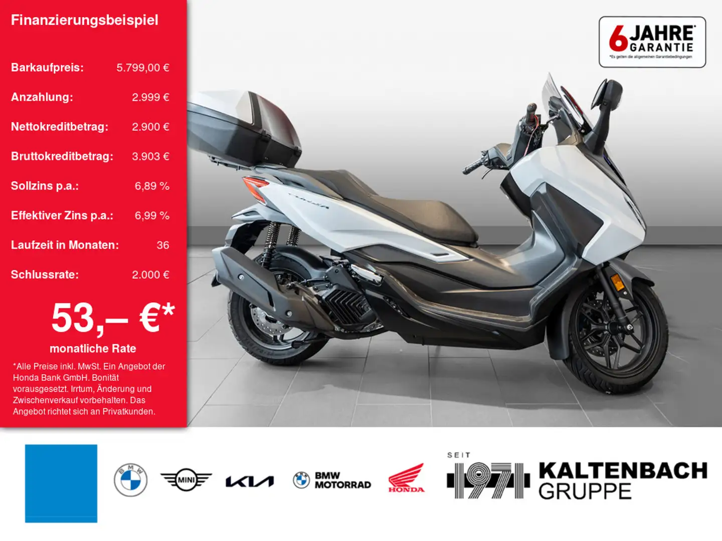 Honda Forza 125 LED SCHEINWERFER Blanc - 1