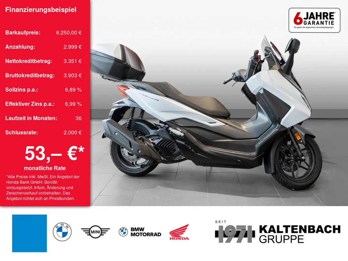 Honda Forza 125 LED SCHEINWERFER White - 1