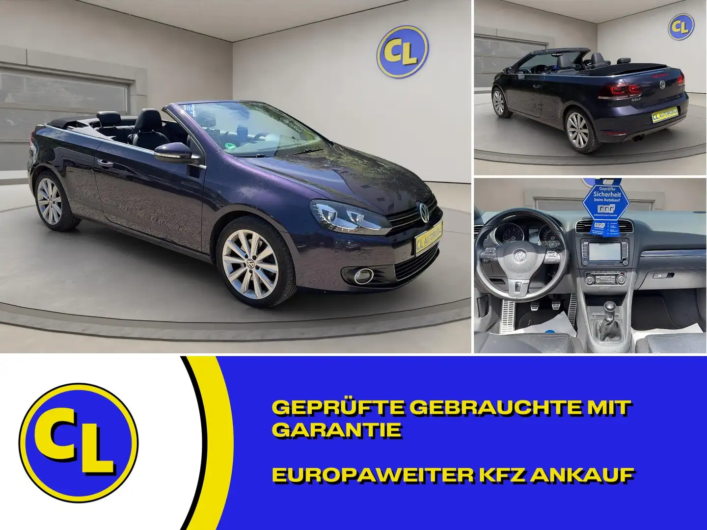 Volkswagen Golf Cabriolet Cabrio 1.4 TSI Exclusive Burdeos - 1