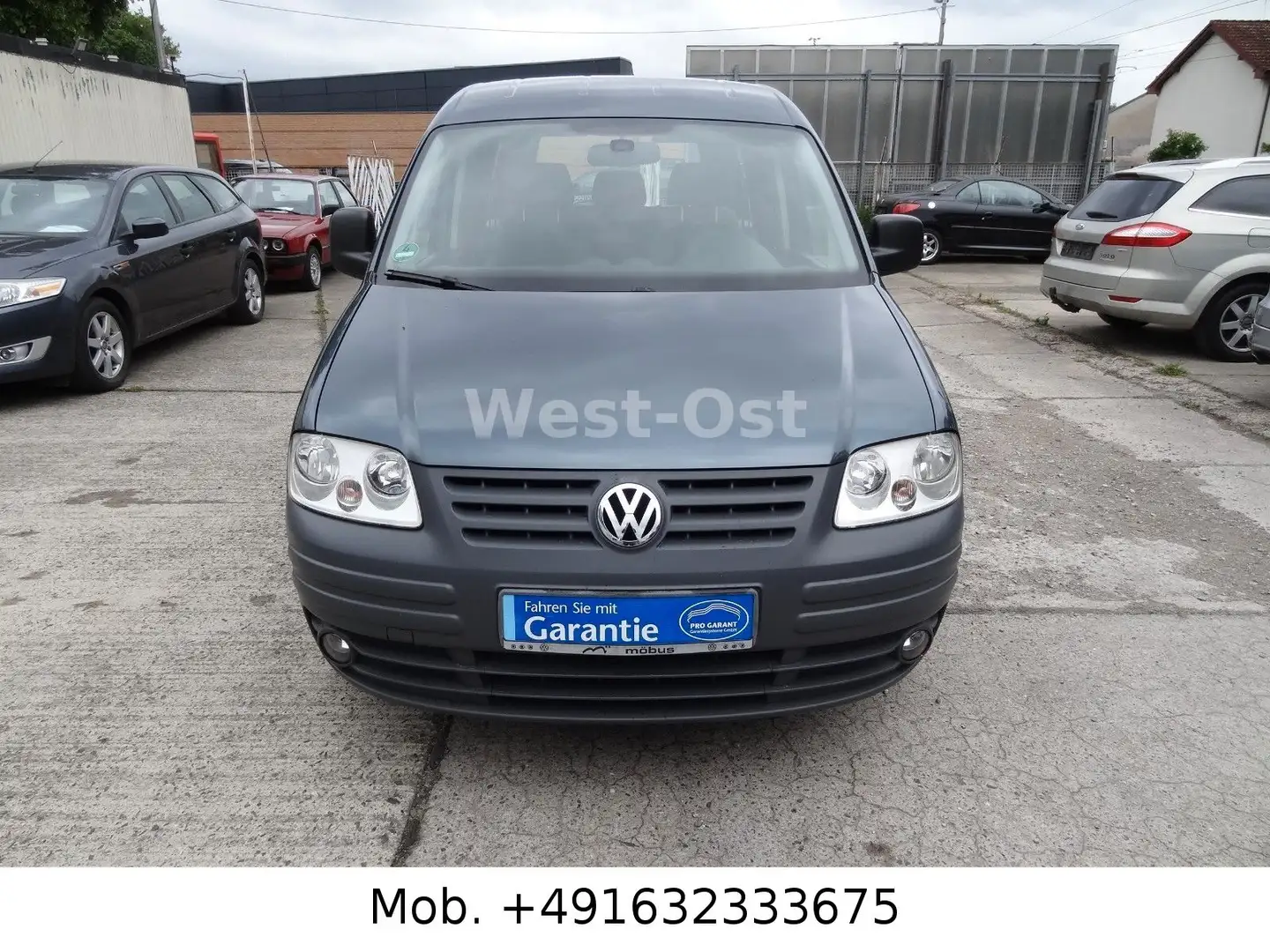 Volkswagen Caddy Life 2.0 EcoFuel CNG Erdgas 1 Hand TÜV neu Grau - 2