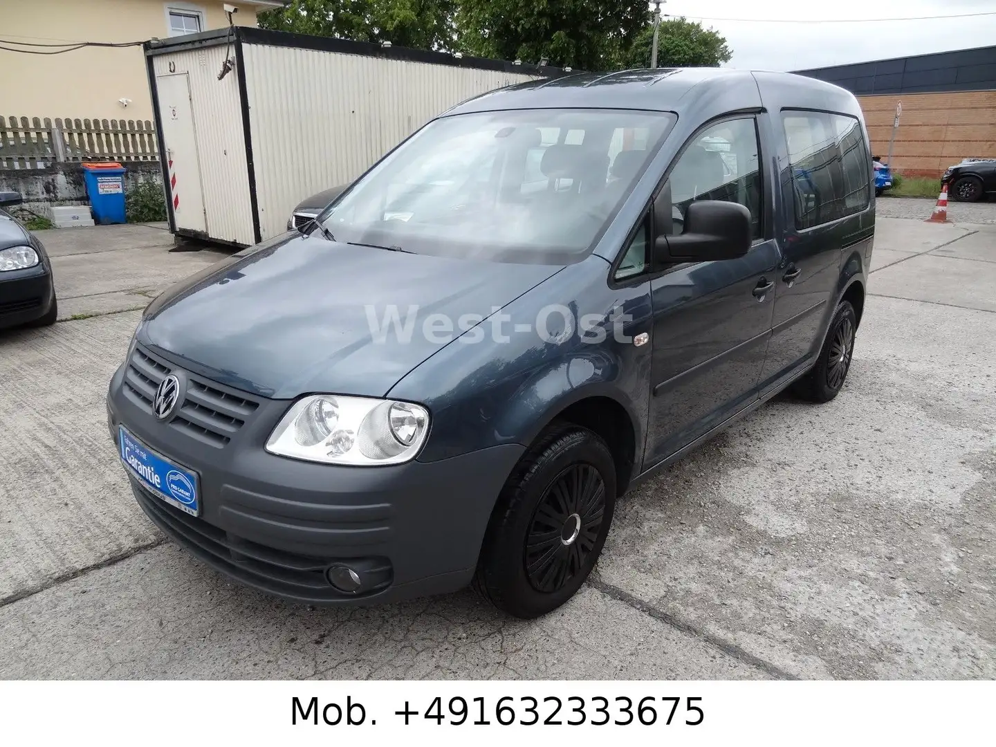 Volkswagen Caddy Life 2.0 EcoFuel CNG Erdgas 1 Hand TÜV neu Grau - 1
