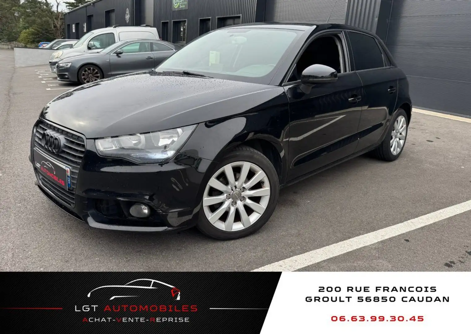 Audi A1 1.6 TDI 90ch FAP Business line S tronic 7 Schwarz - 1