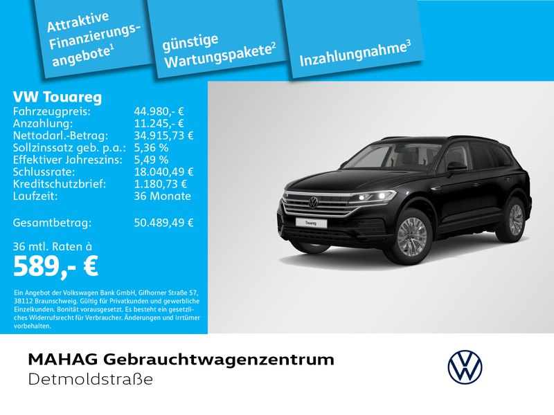 Volkswagen Touareg 4Mot 3.0 TDI LED Navi AHK Standhz ParkAs