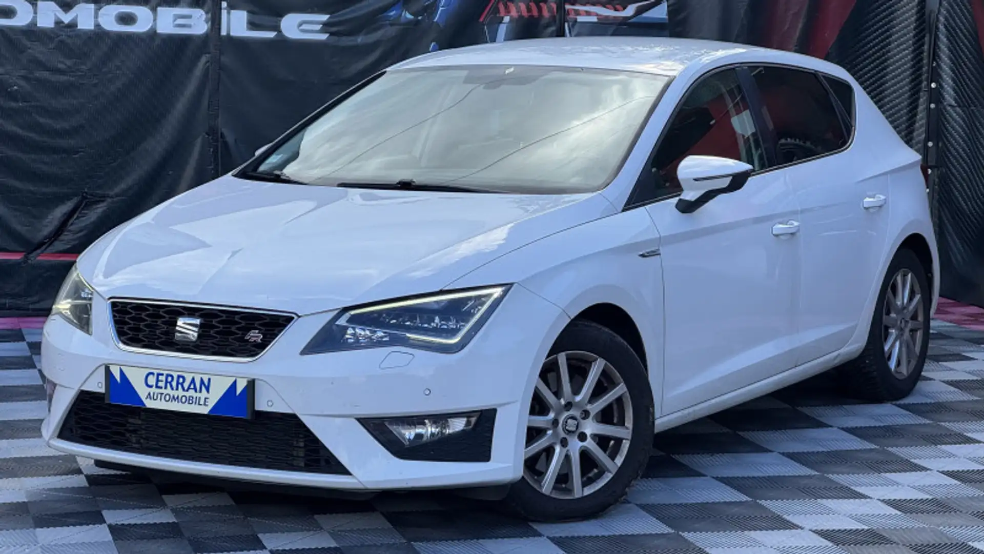 SEAT Leon 2.0 TDI 184CH FAP FR START\u0026STOP DSG Blanc - 2