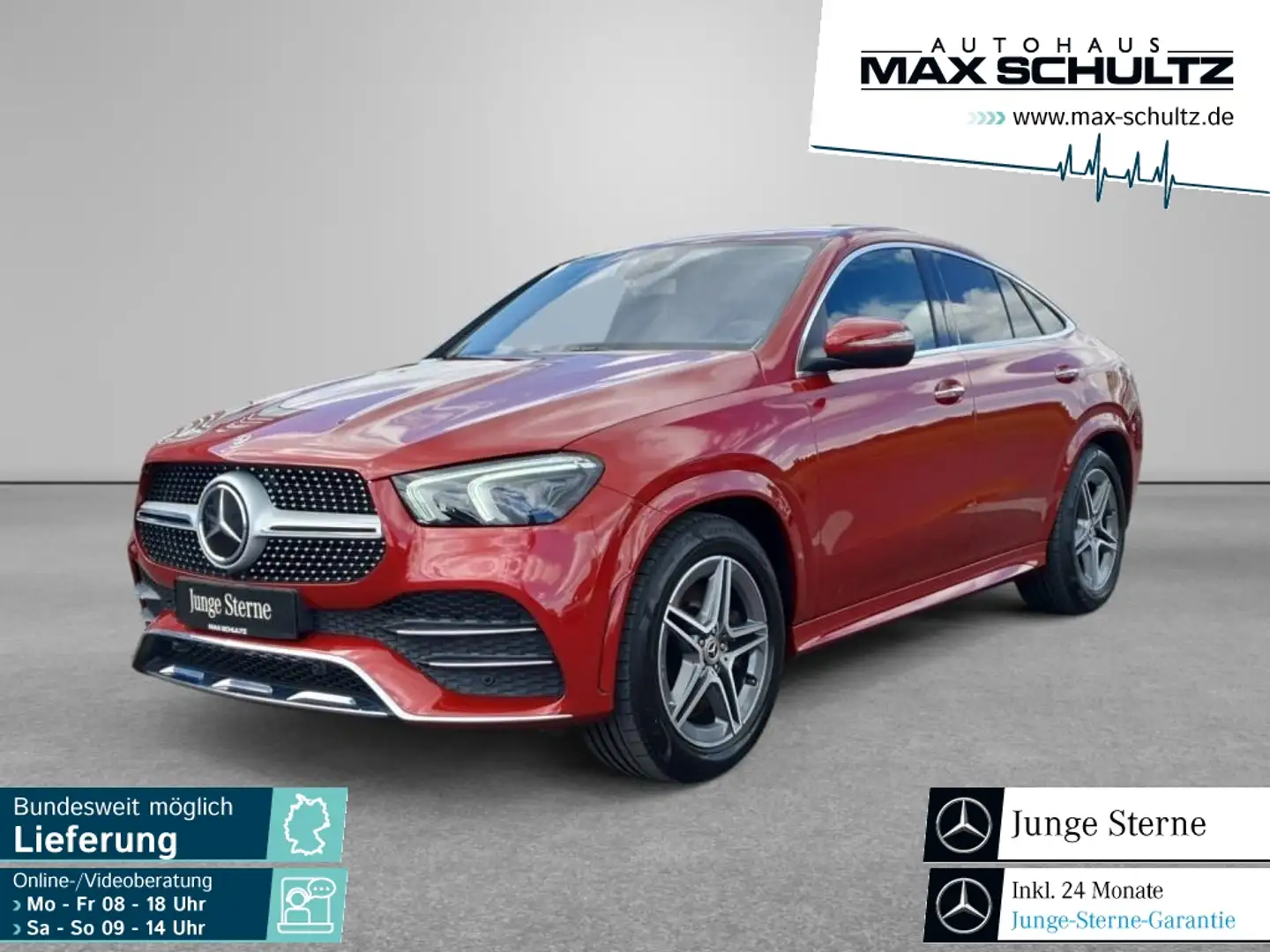 Mercedes-Benz GLE 400 d 4MATIC Coupé AMG*el.Heckkl.*AIRMATIC Rood - 1