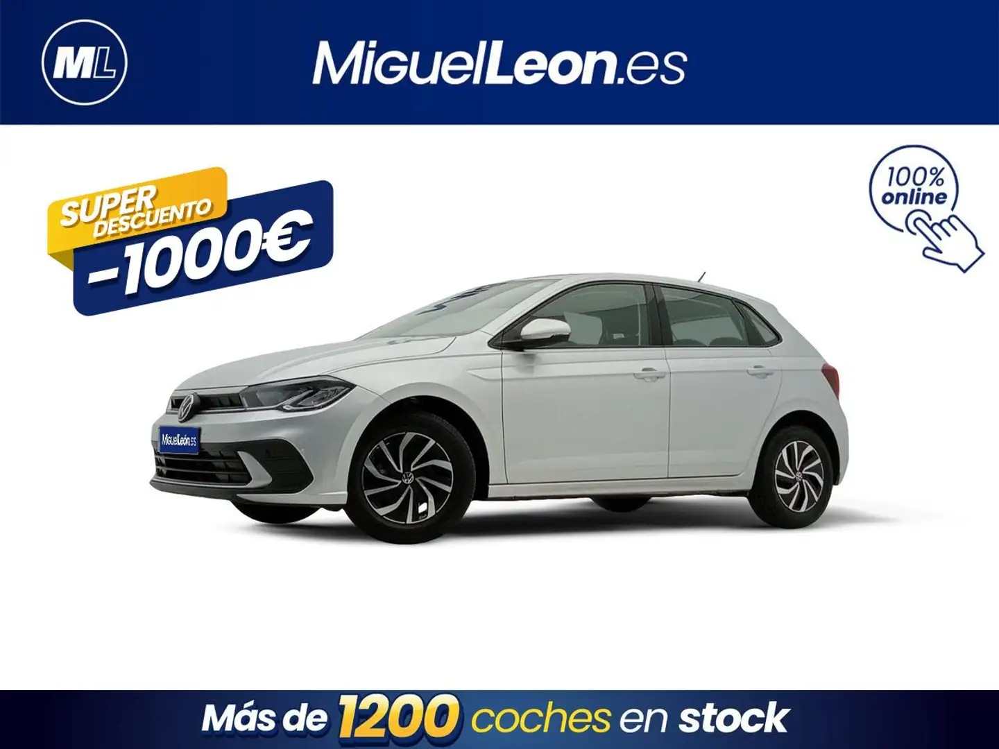 Volkswagen Polo 1.0 TSI Life 70kW Plateado - 1