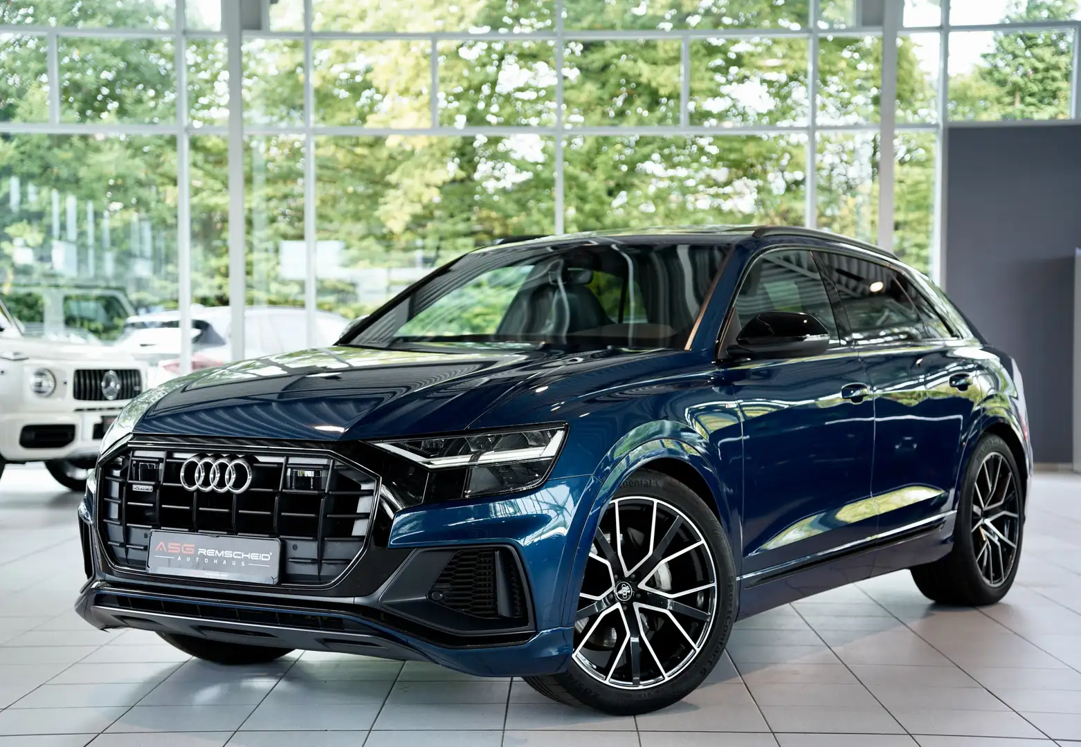Audi Q8 55 TFSI q. 3 x S Line *S-Sitze *22*Pano*MwSt Blau - 1