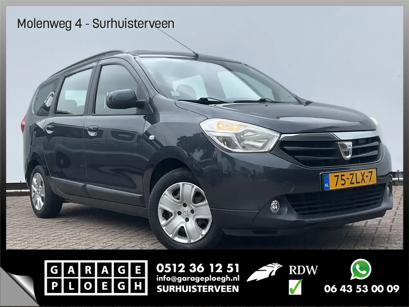 Dacia Lodgy 7-Pers 1.2 TCe Prestige 7-Persoons Trekhaak Nav/Cr Grijs - 1