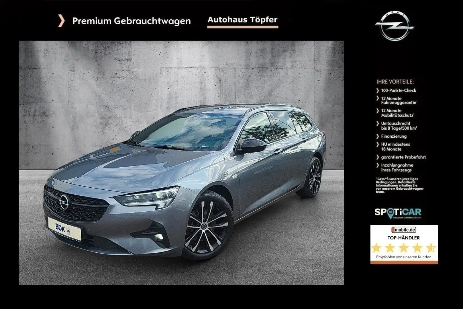 Opel Insignia B ST "Ultimate" aus 1-Hand mit Garantie Gris - 1