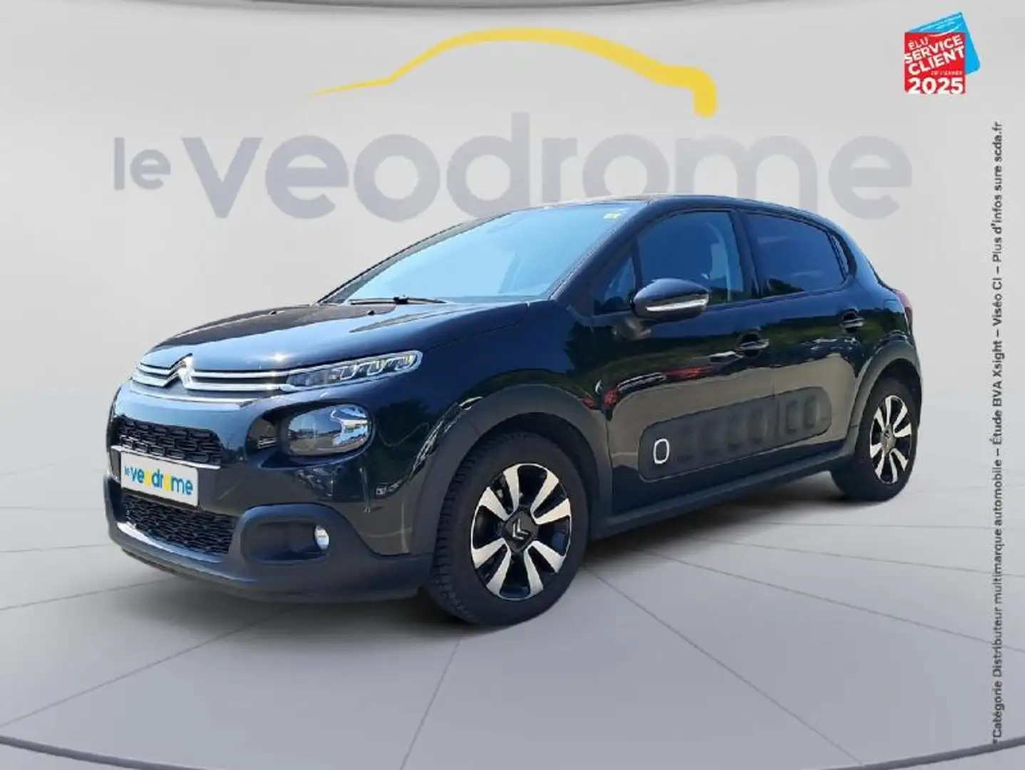 Citroen C3 PureTech 110ch Feel S\u0026S E6.d Zwart - 1