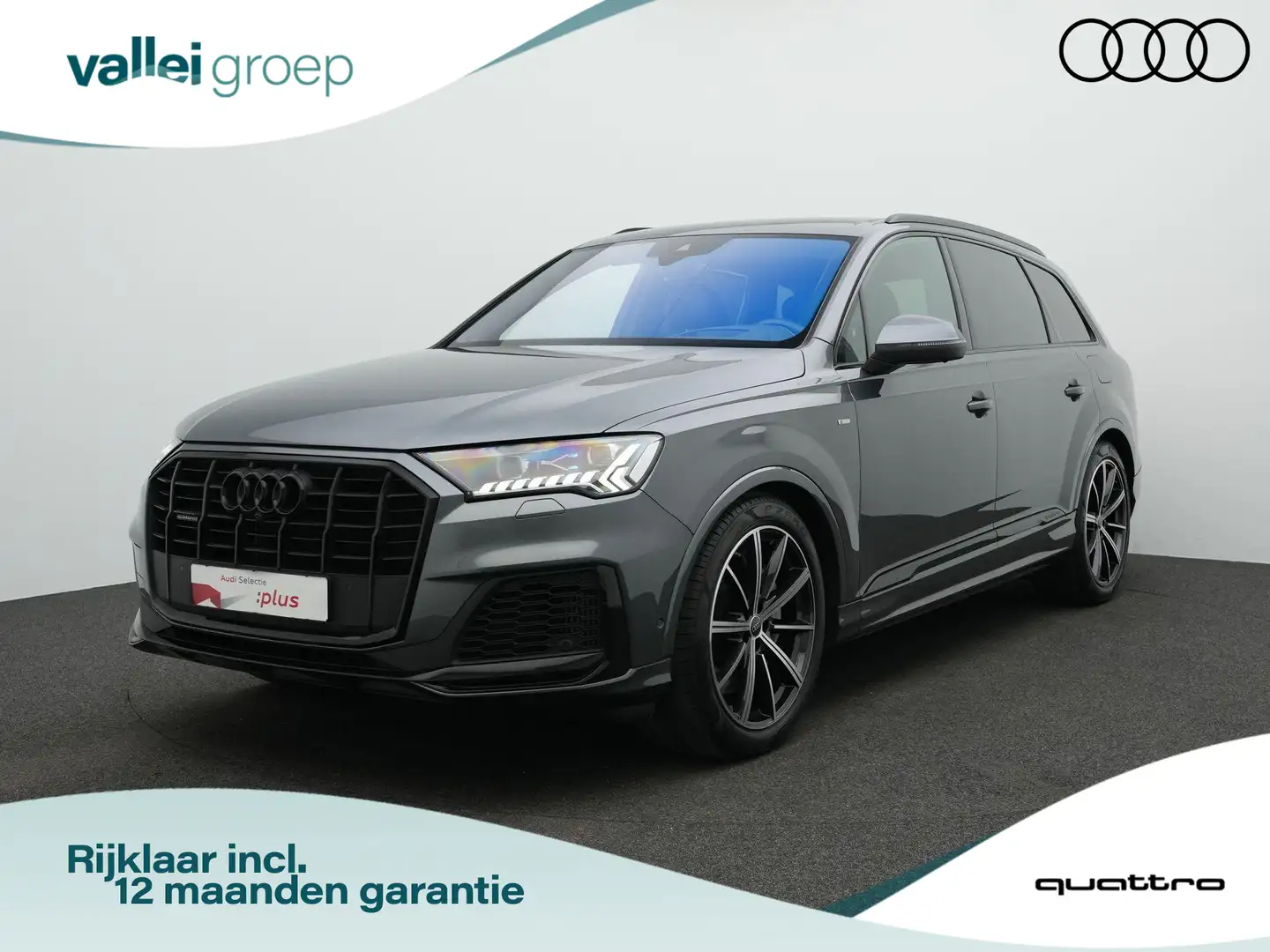 Audi Q7 55 TFSI e 381 pk tiptronic quattro S-Line | Trekha Grijs - 1