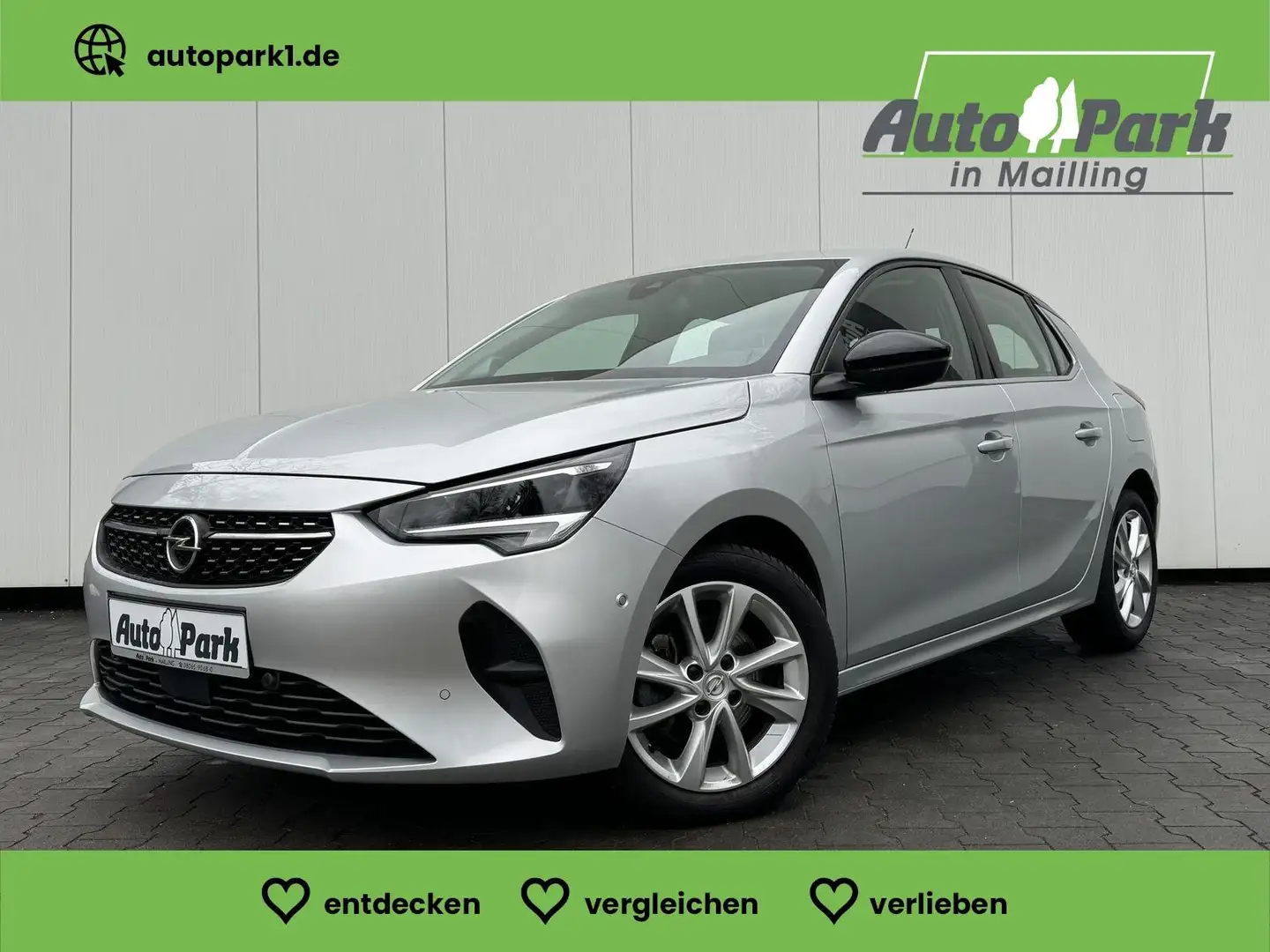 Opel Corsa 1.2 Turbo Aut. Elegance NAVI~LED~SHZ~2xPDC Silber - 1