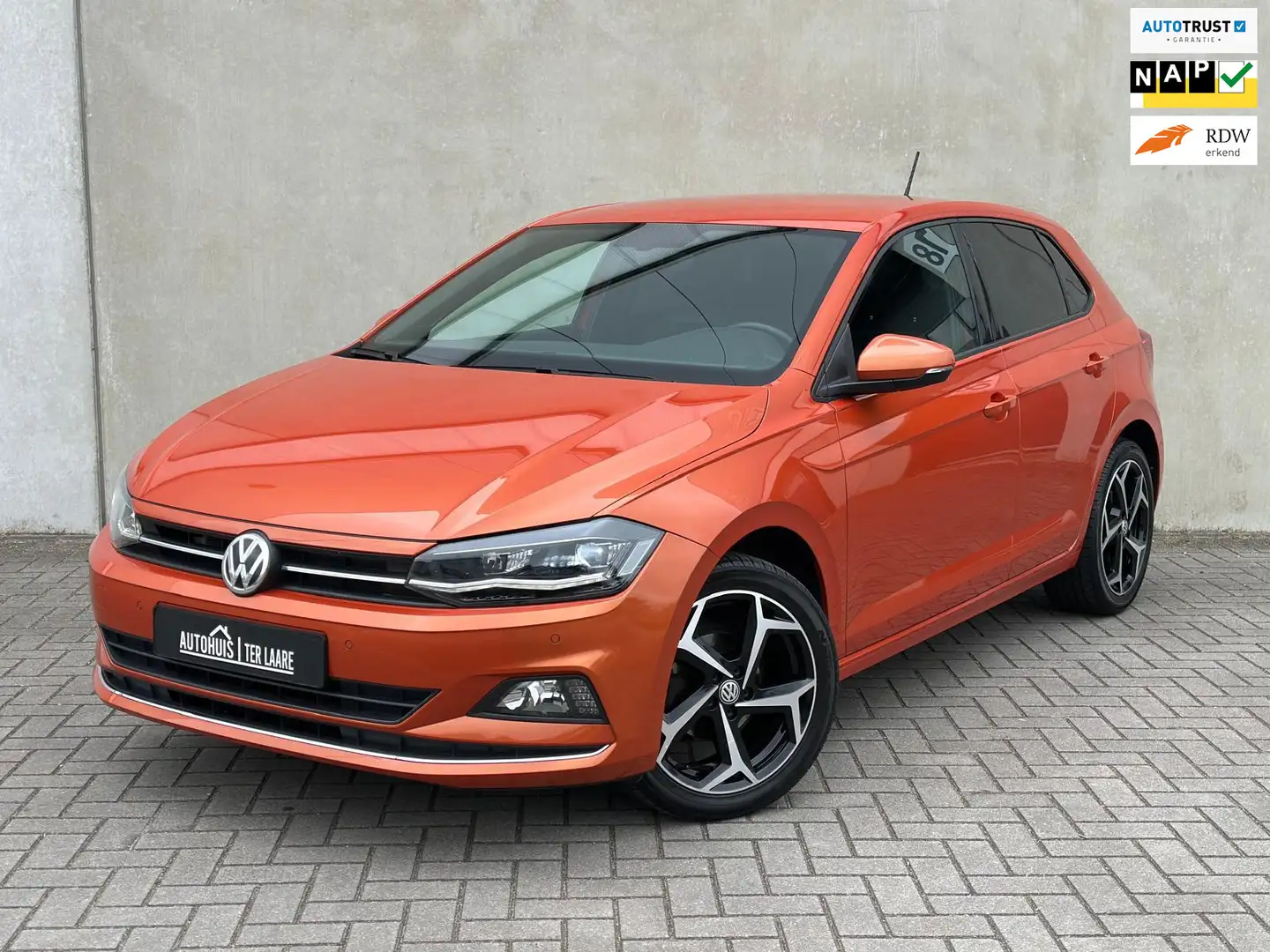 Volkswagen Polo 1.0 TSI DSG LED 17'' R-Line Carplay Cruise Oranje - 1