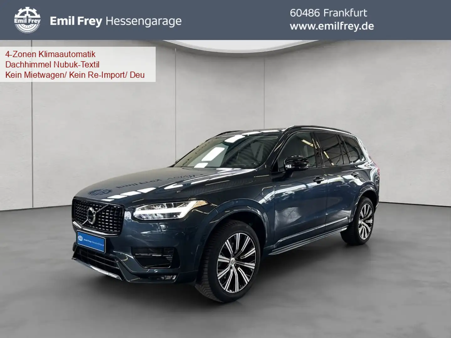 Volvo XC90 XC90 B5 AWD 7S Ultimate-Dark Glasd 360° HeadUpDisp Blu/Azzurro - 1
