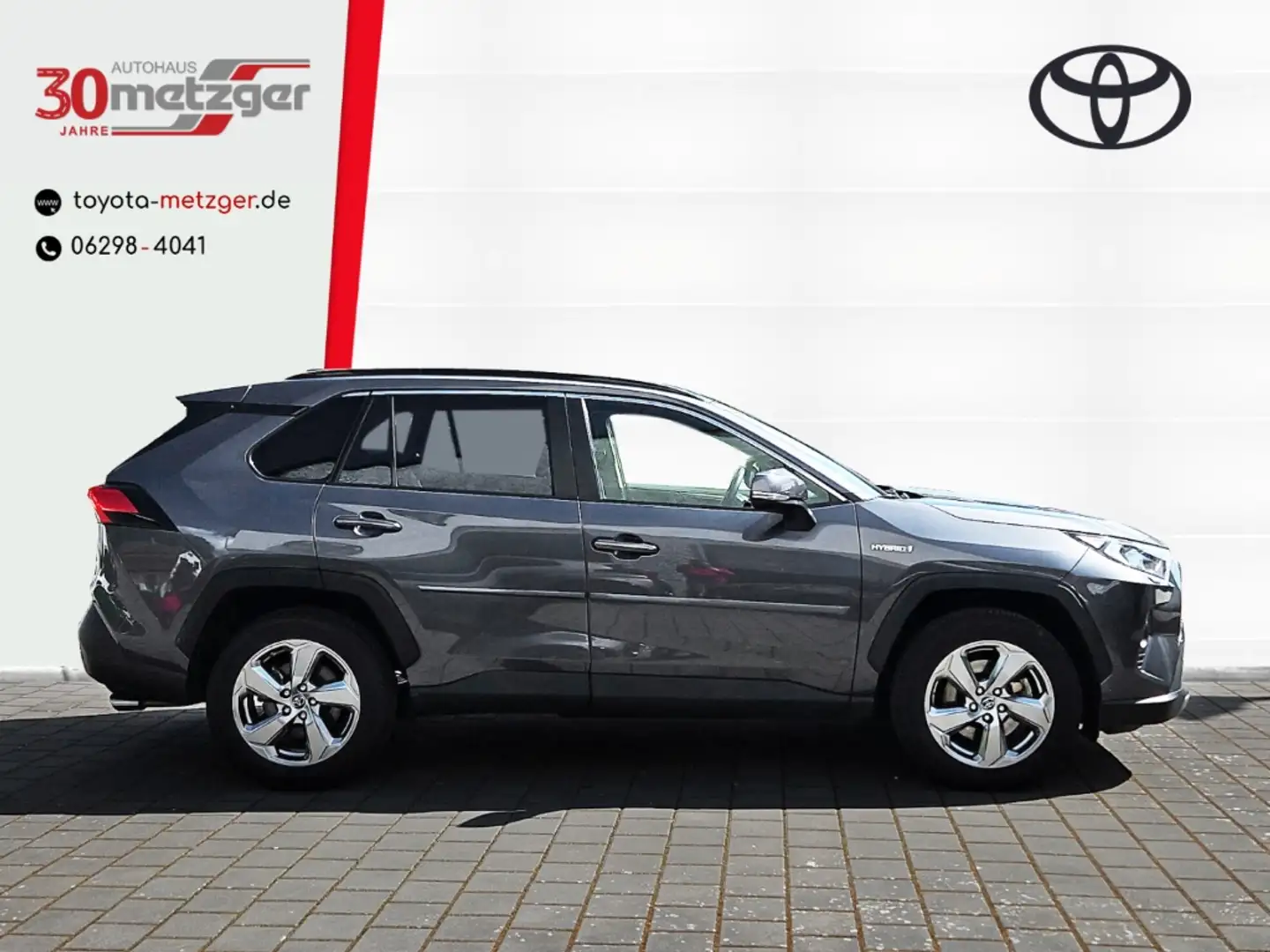 Toyota RAV 4 2.5 Hybrid Club+ Navi +El. Heckklappe +Apple CarPl Grijs - 2