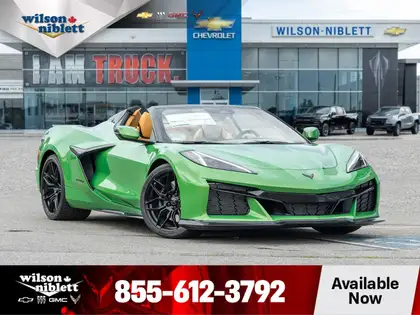 Green 2026 Chevrolet Corvette Convertible Rear-Wheel Drive Automatic