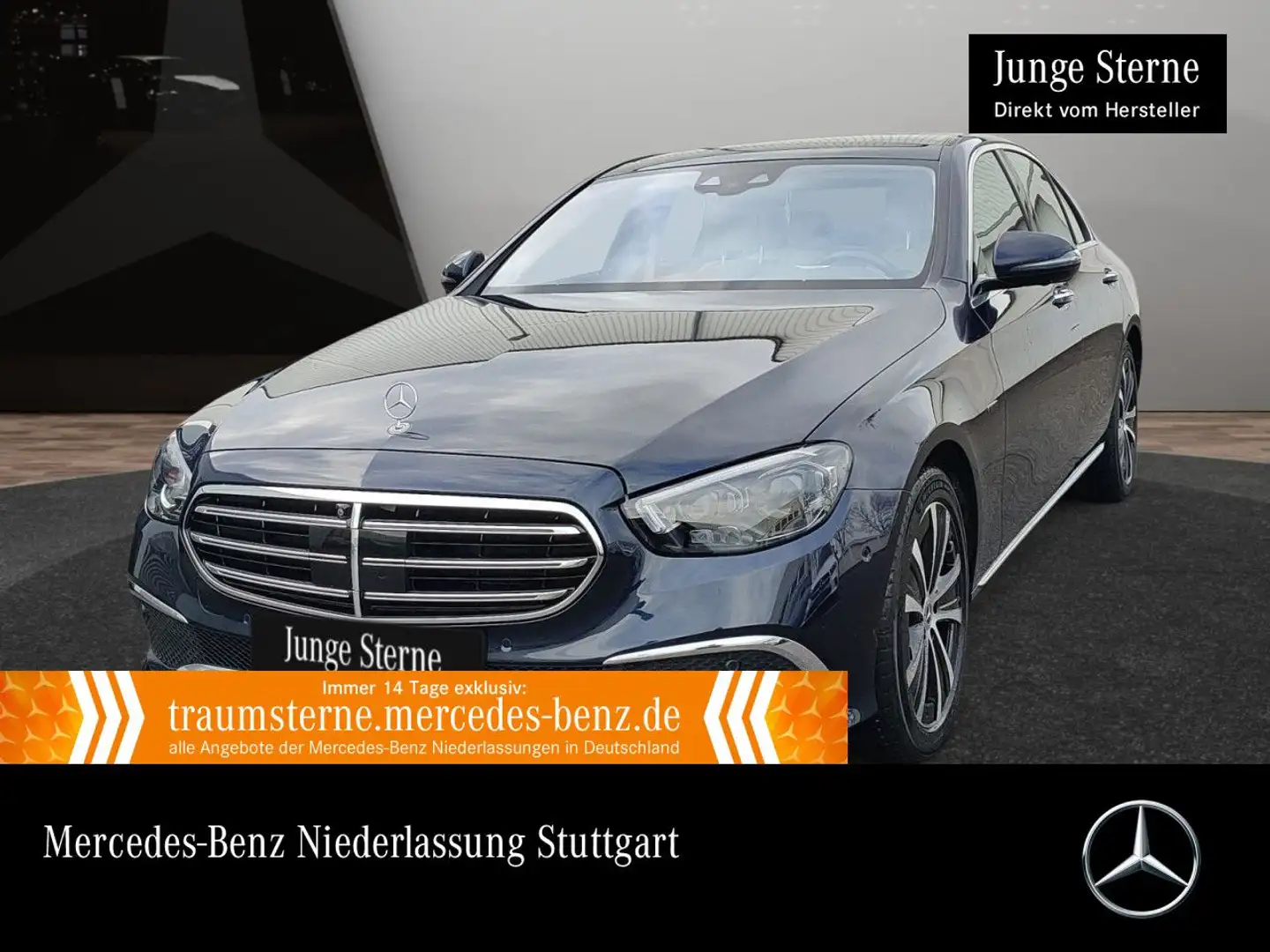 Mercedes-Benz E 300 de 4M EXCLUSIVE+PANO+360+MULTIBEAM+FAHRASS Blau - 1