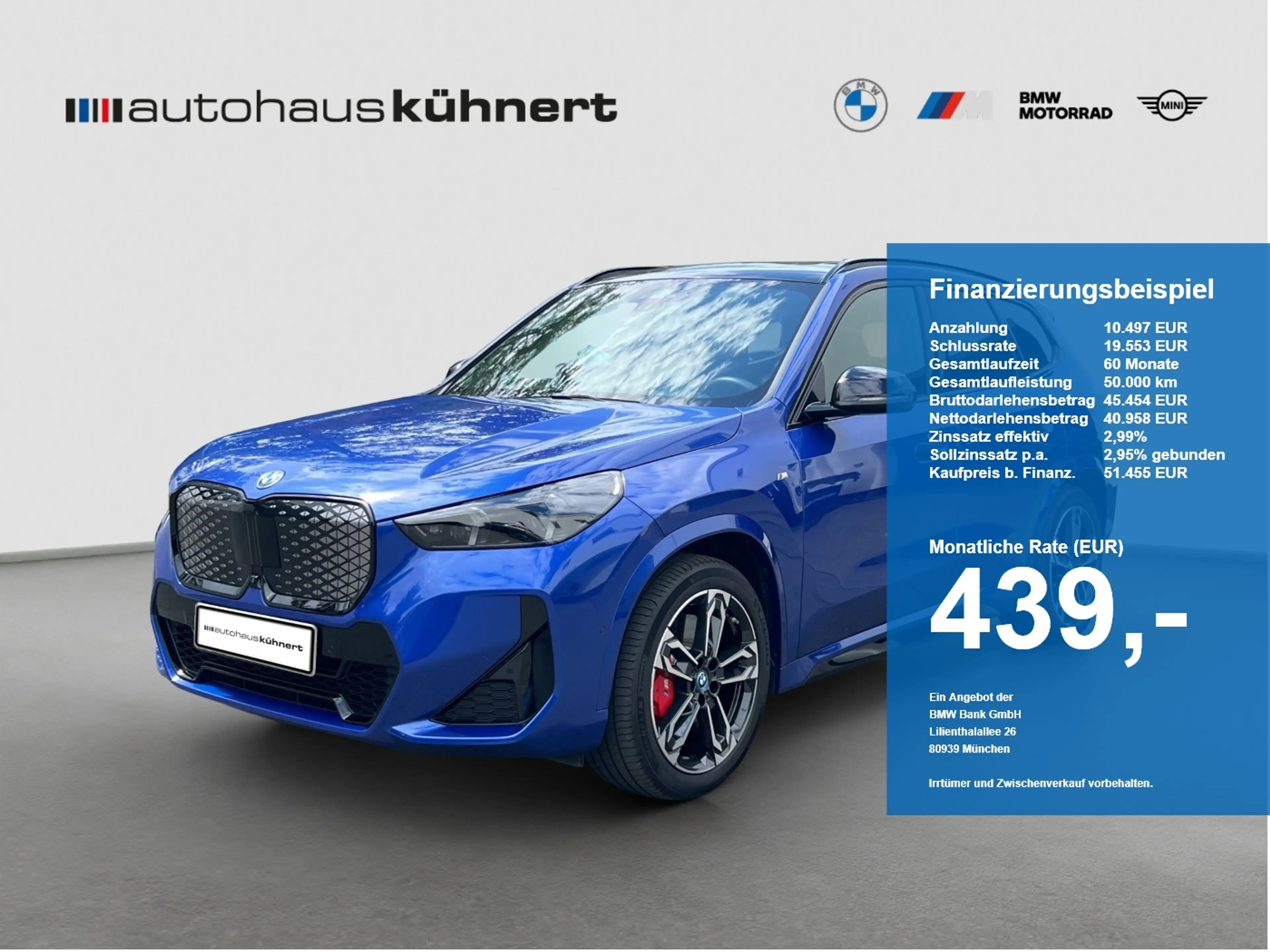 BMW iX1 xDrive30 ///M-Sport PRO ACC PanoSD SpurAss