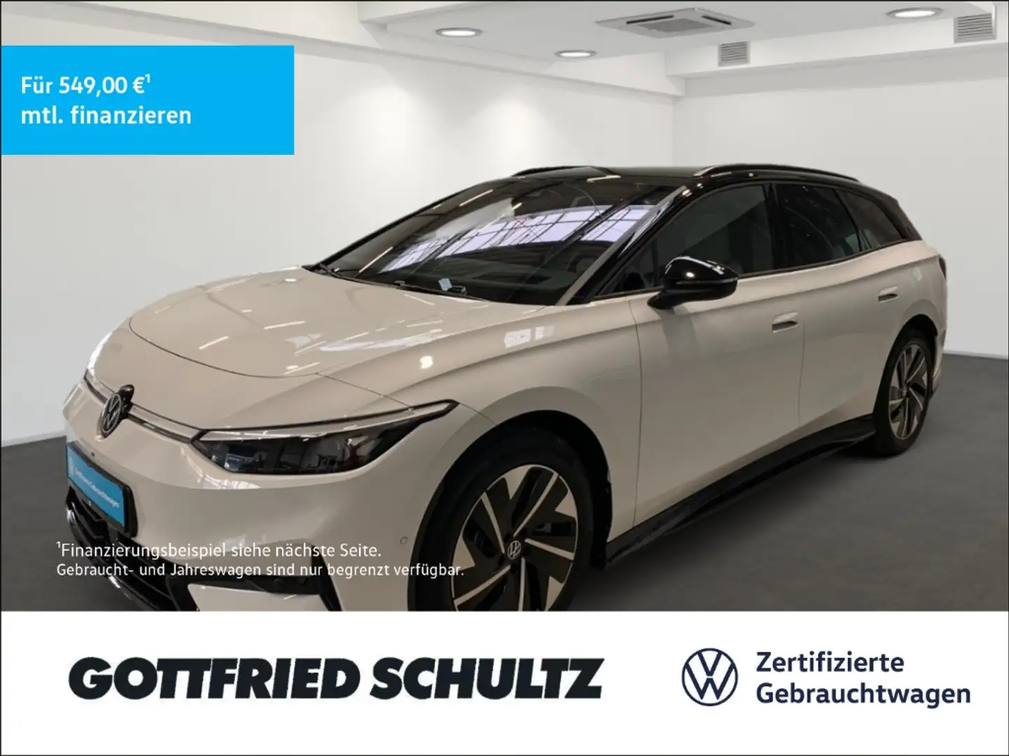 Volkswagen ID.7 Tourer PRO S 86kWH APP-CONNECT NAVI CCS AHK Weiß - 1