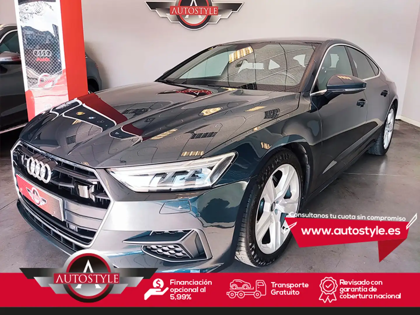Audi A7 Sportback 50 TDI quattro tiptronic 210kW Gris - 1