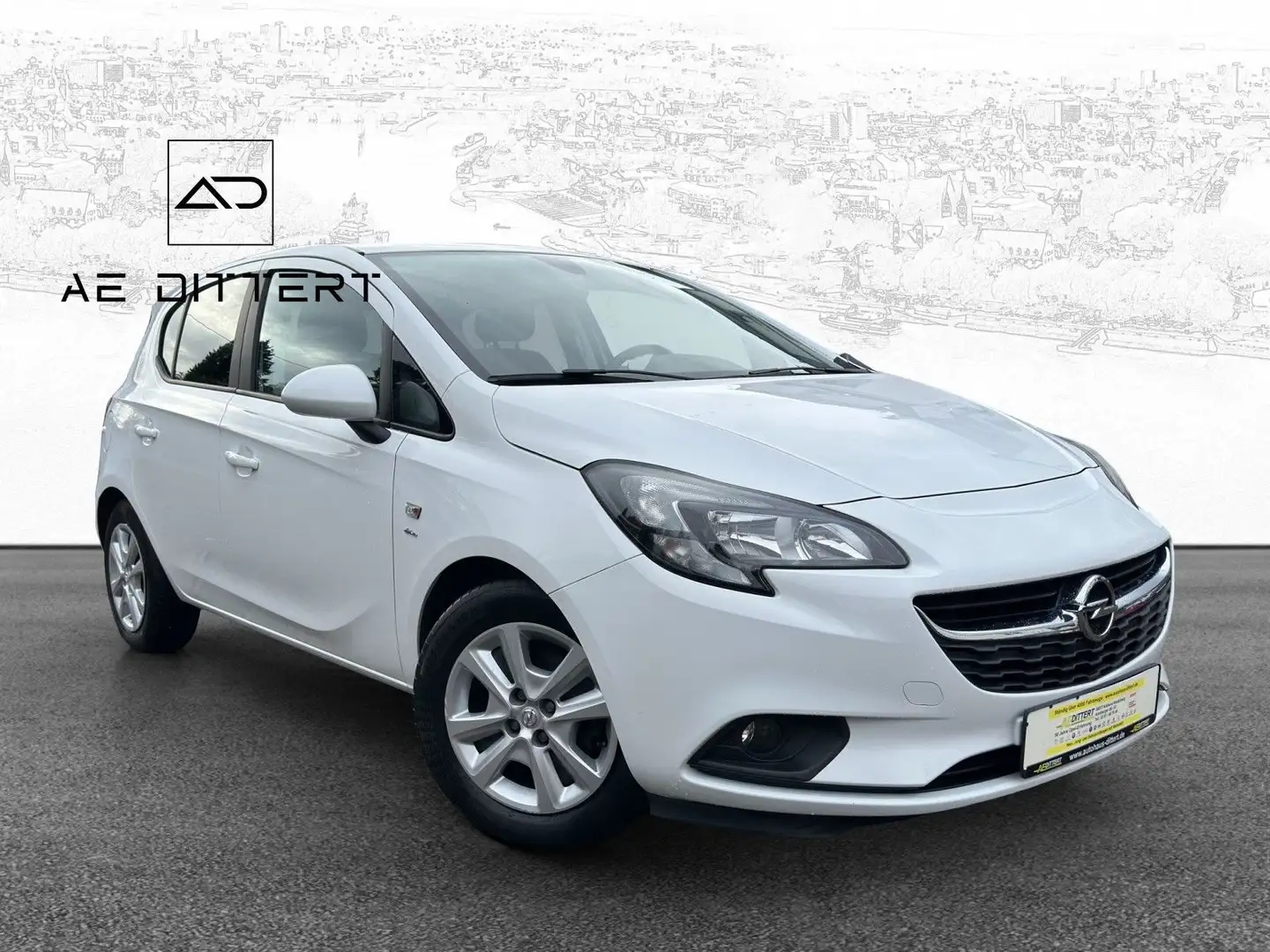 Opel Corsa E 1.4 Drive+Tempomat+SHZ+LHZ+ Weiß - 2