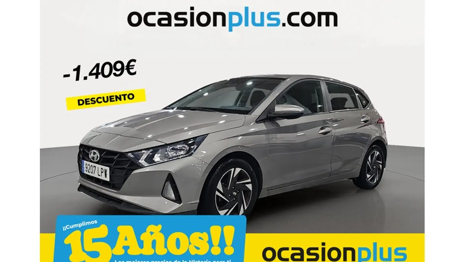 Hyundai i20 1.2 MPI Klass Grijs - 1