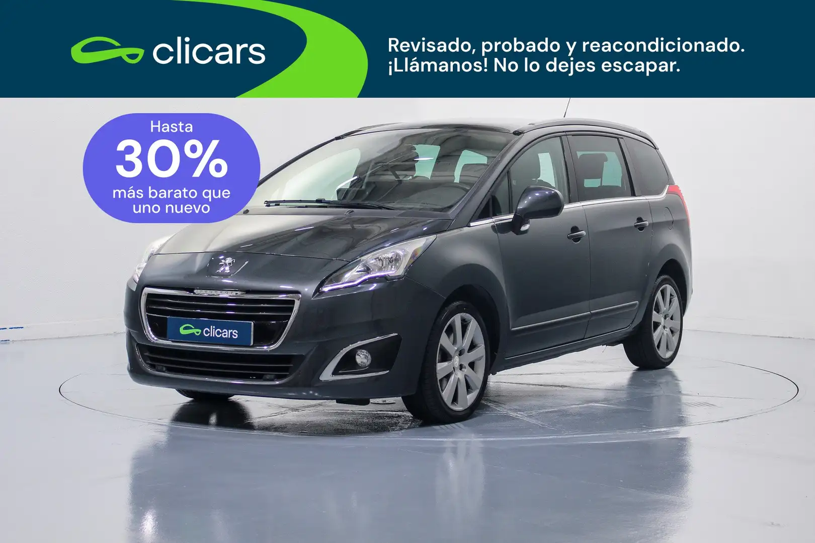 Peugeot 5008 1.6 THP S&S Allure 7 pl. EAT6 Gris - 1