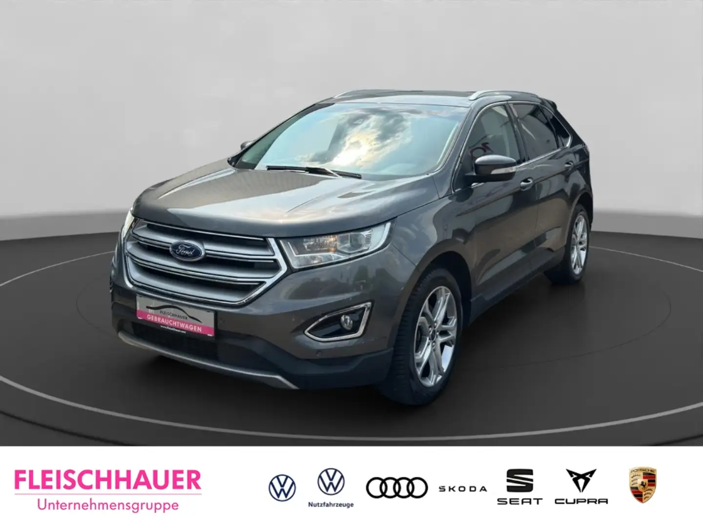Ford Edge Titanium 4x4 2.0 TDCi Bi-Turbo Leder,Navi,DAB,Memo Gris - 1