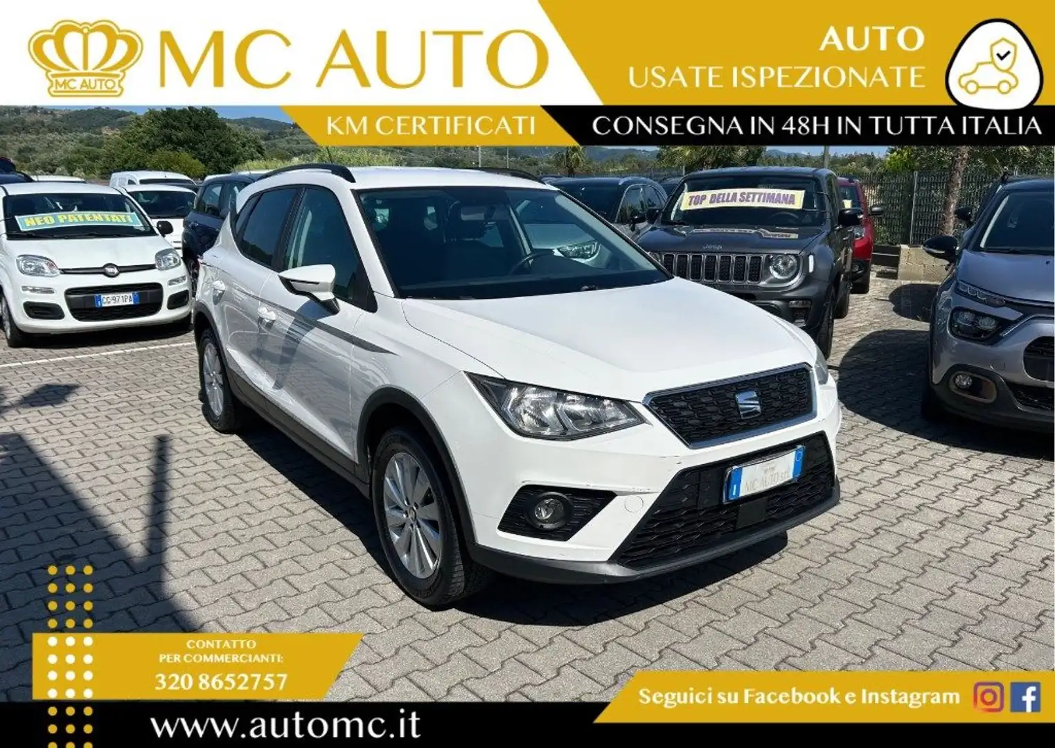 SEAT Arona 1.0 TGI Style Bianco - 1